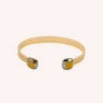 Bracelet Jonc Bohm Paris - Phoebe doré Bracelets Bohm Paris Vert sapin 