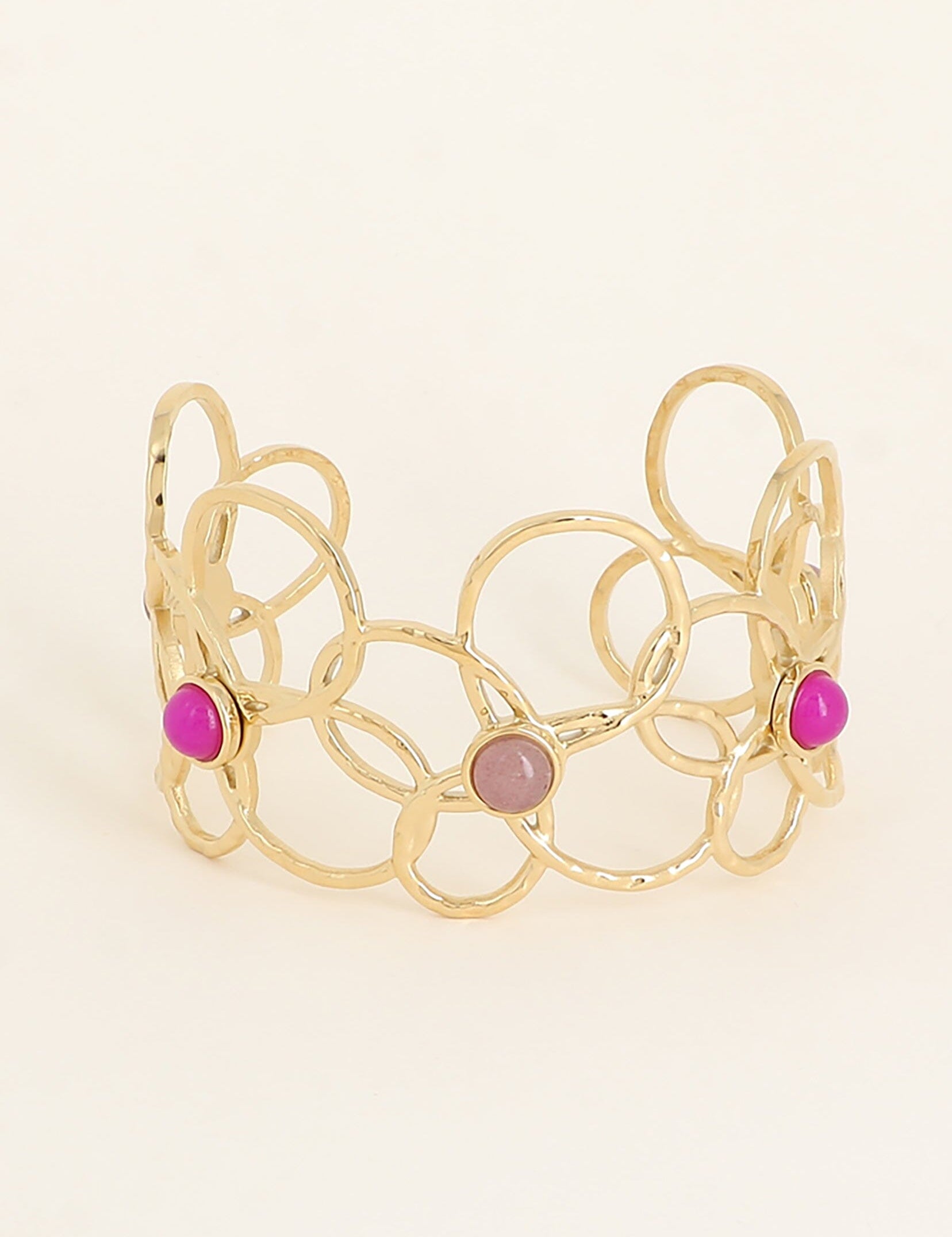 Bracelet Jonc Bohm Paris - Zinia Bracelet jonc Bohm Paris Améthyste 