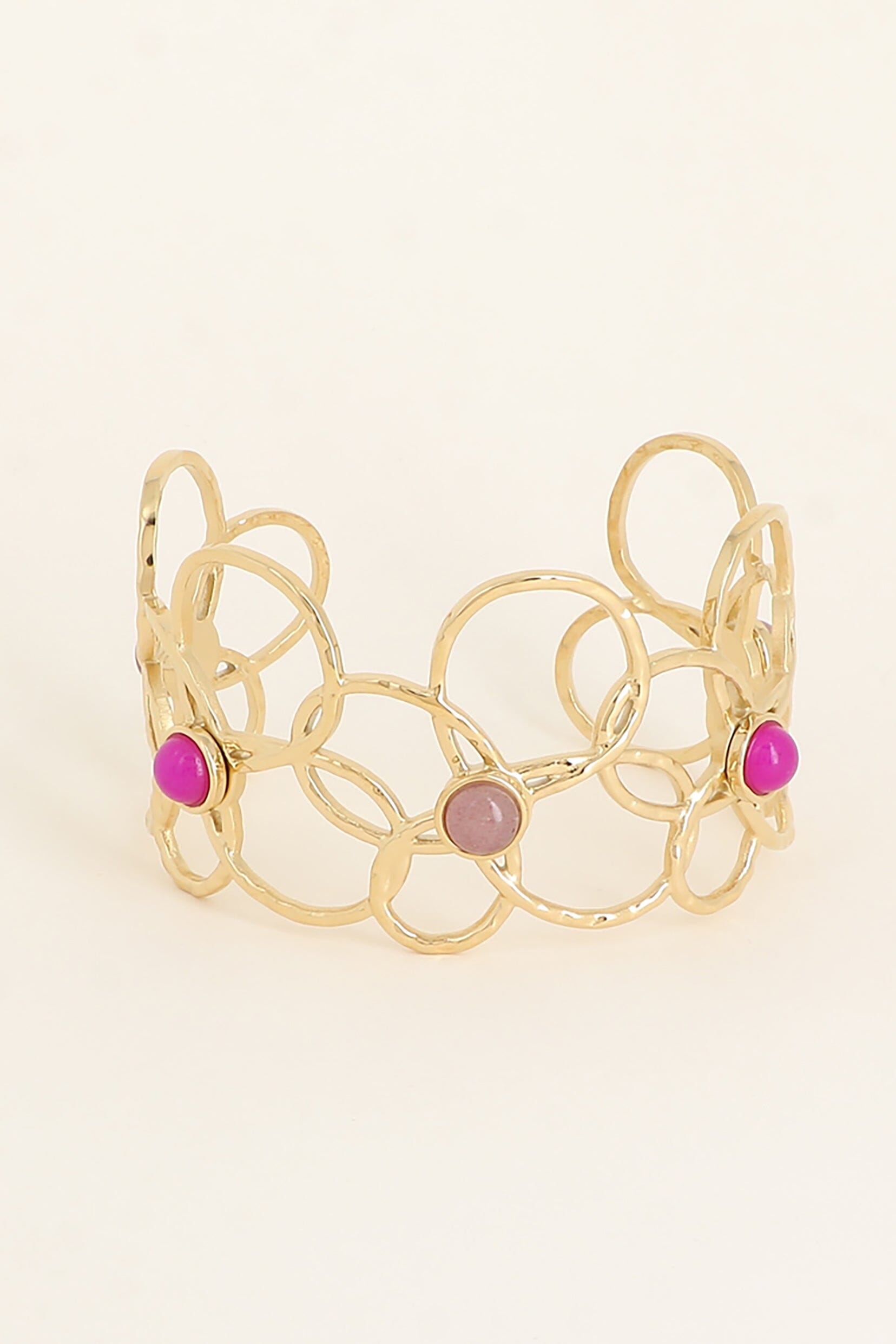 Bracelet Jonc Bohm Paris - Zinia Bracelet jonc Bohm Paris Améthyste 