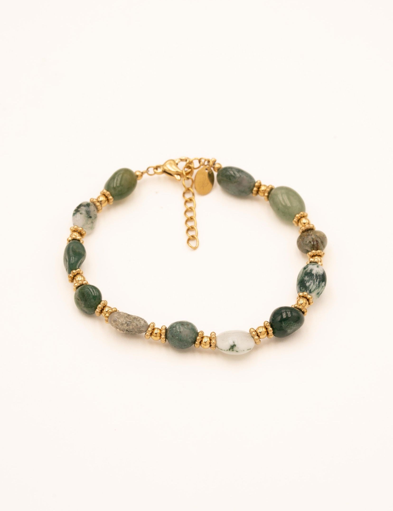 Bracelets Bohm Paris - Isaline Bracelet à fil Bohm Paris Agate mousse 
