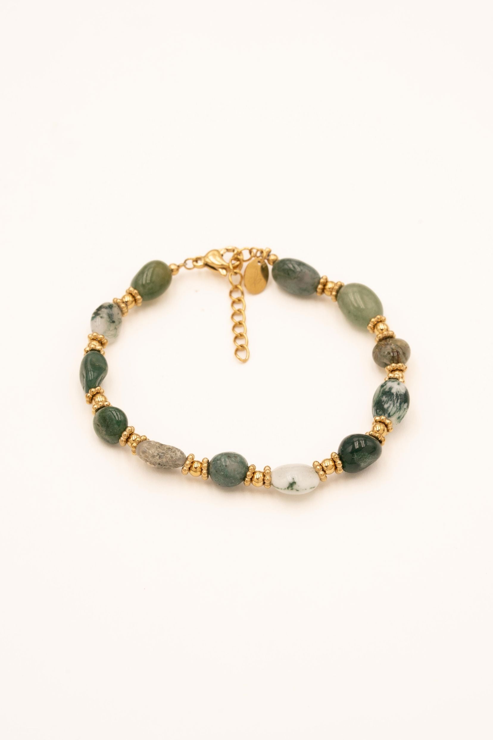 Bracelets Bohm Paris - Isaline Bracelet à fil Bohm Paris Agate mousse 
