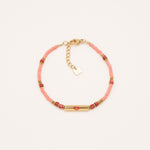 Bracelets Bohm Paris - Leana Bracelets sur fil Bohm Paris Jaspe rose 