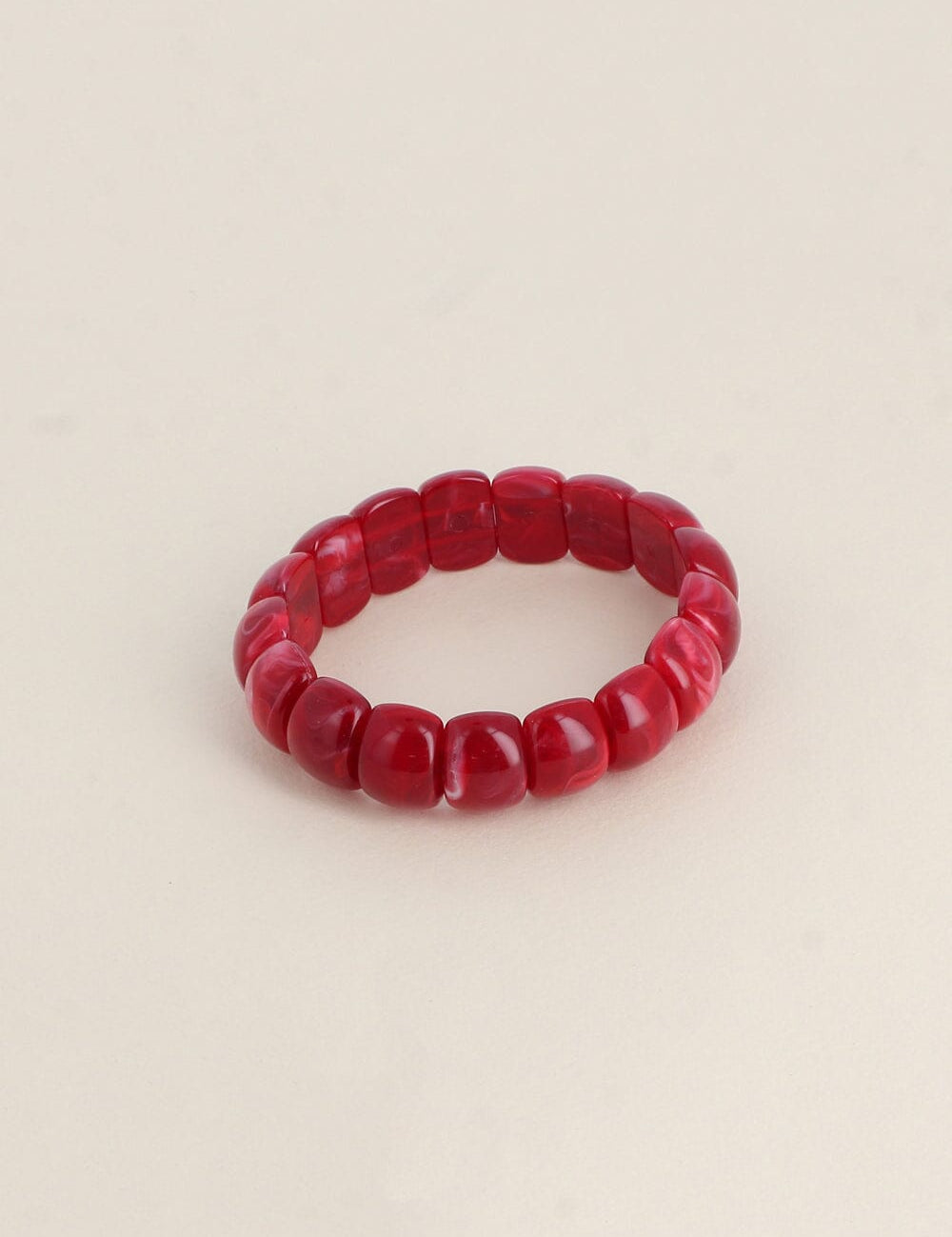 Bracelets Bohm Paris - Olivia Bracelets sur fil Bohm Paris Rouge acétate 