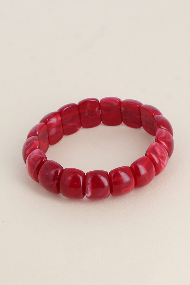Bracelets Bohm Paris - Olivia Bracelets sur fil Bohm Paris Rouge acétate 