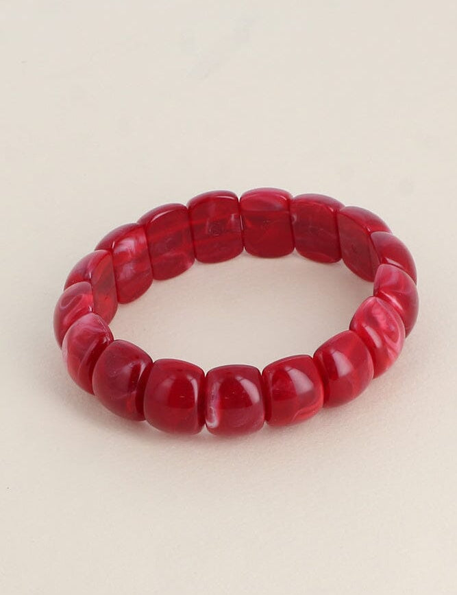Bracelets Bohm Paris - Olivia Bracelets sur fil Bohm Paris Rouge acétate 