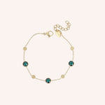 Bracelets Bohm Paris - Riley Bracelets sur fil Bohm Paris Émeraude 