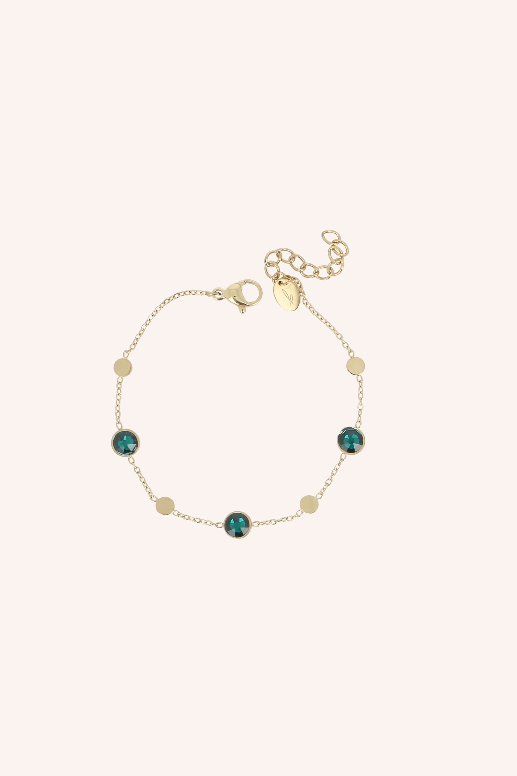 Bracelets Bohm Paris - Riley Bracelets sur fil Bohm Paris Émeraude 