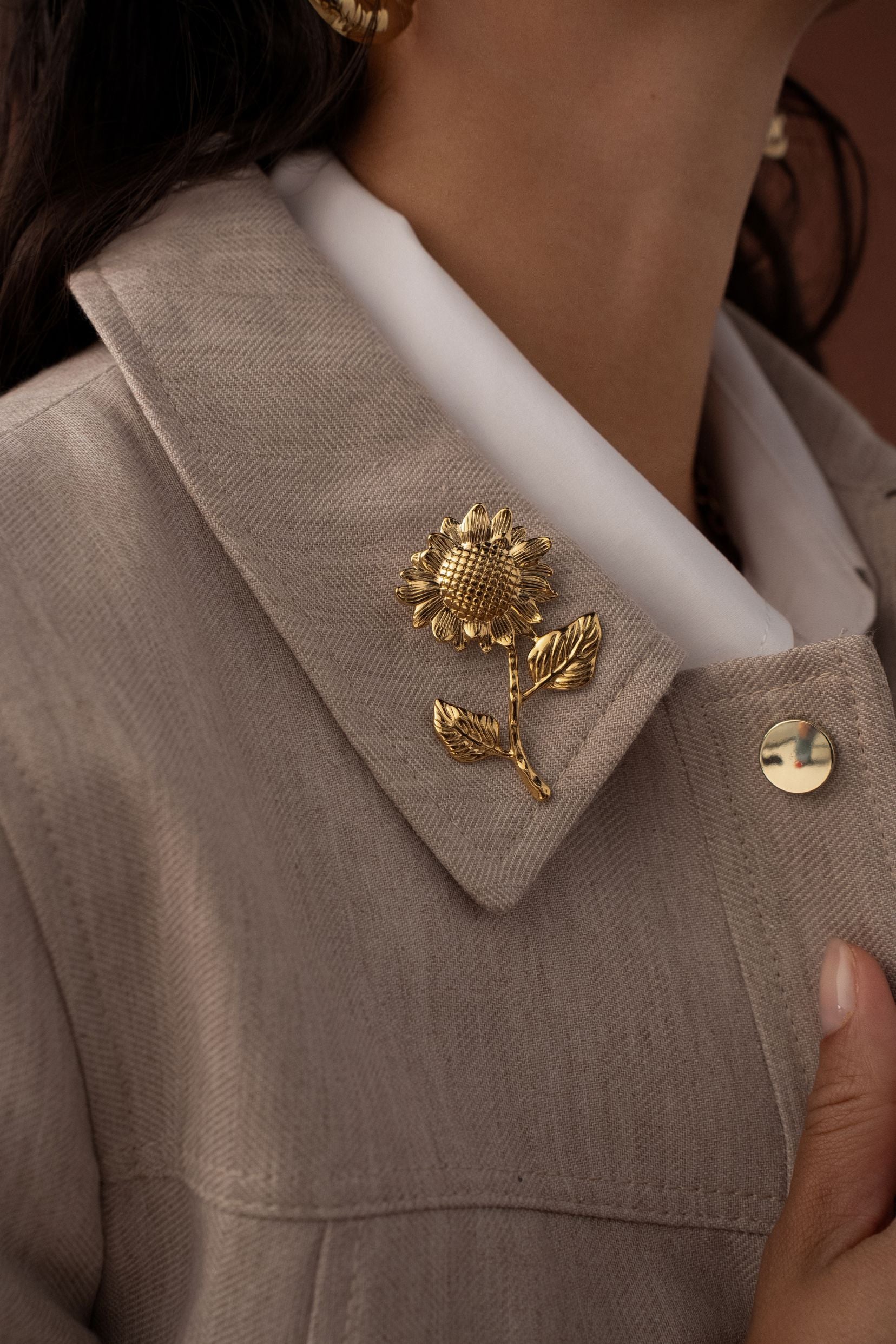 Earrings Golden clip Unexpected encounter - Cécile & Jeanne Earrings Golden clip Unexpected encounter - Cécile & Jeanne