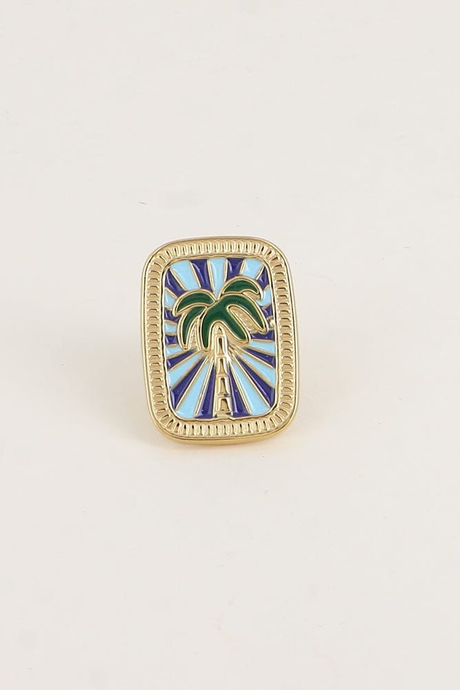 Broche Bohm Paris - Sunset Broche Bohm Paris Bleu 