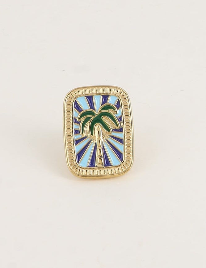Broche Bohm Paris - Sunset Broche Bohm Paris Bleu 