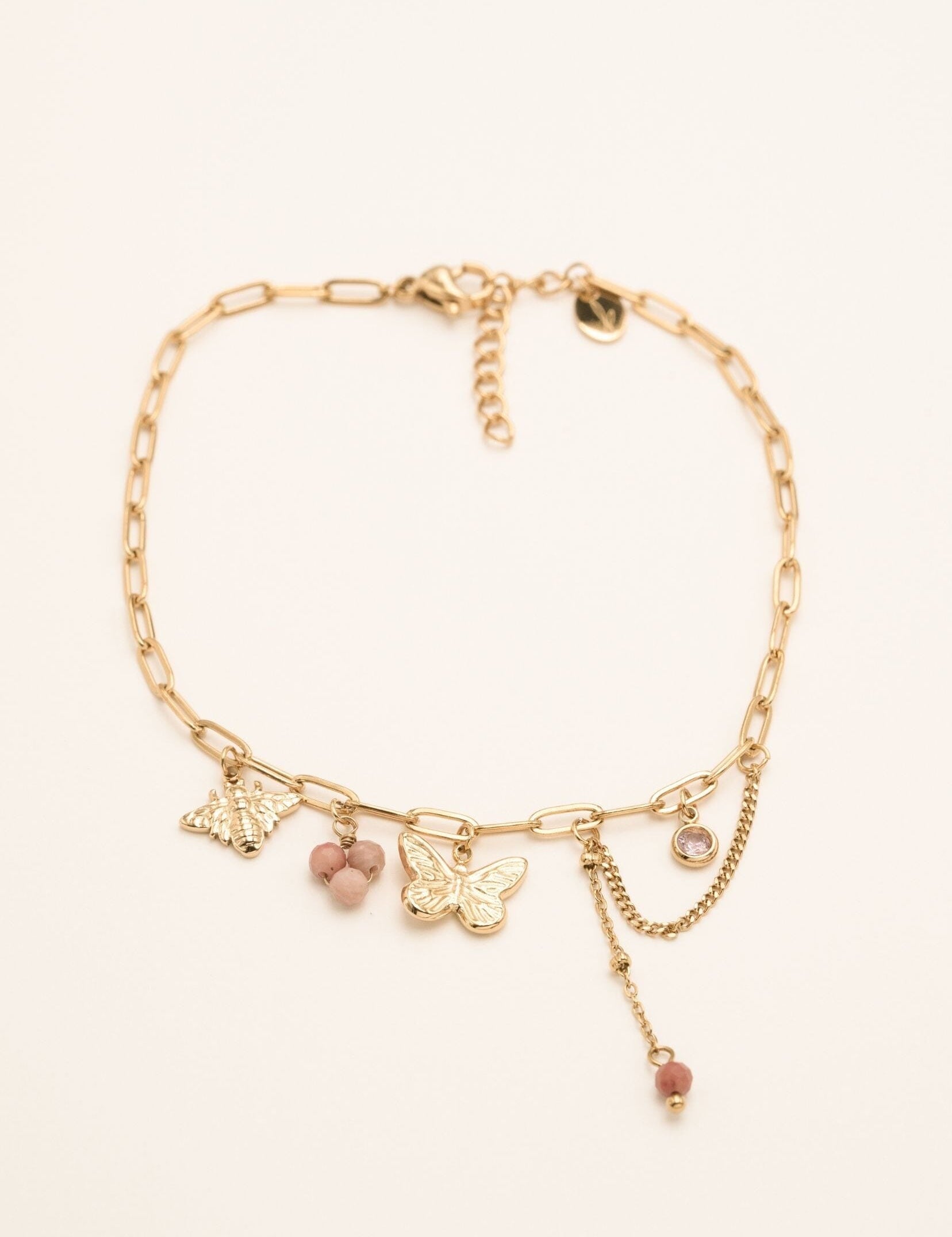 Chaine de Cheville Bohm Paris - Alicia Bohm Paris Rhodonite 