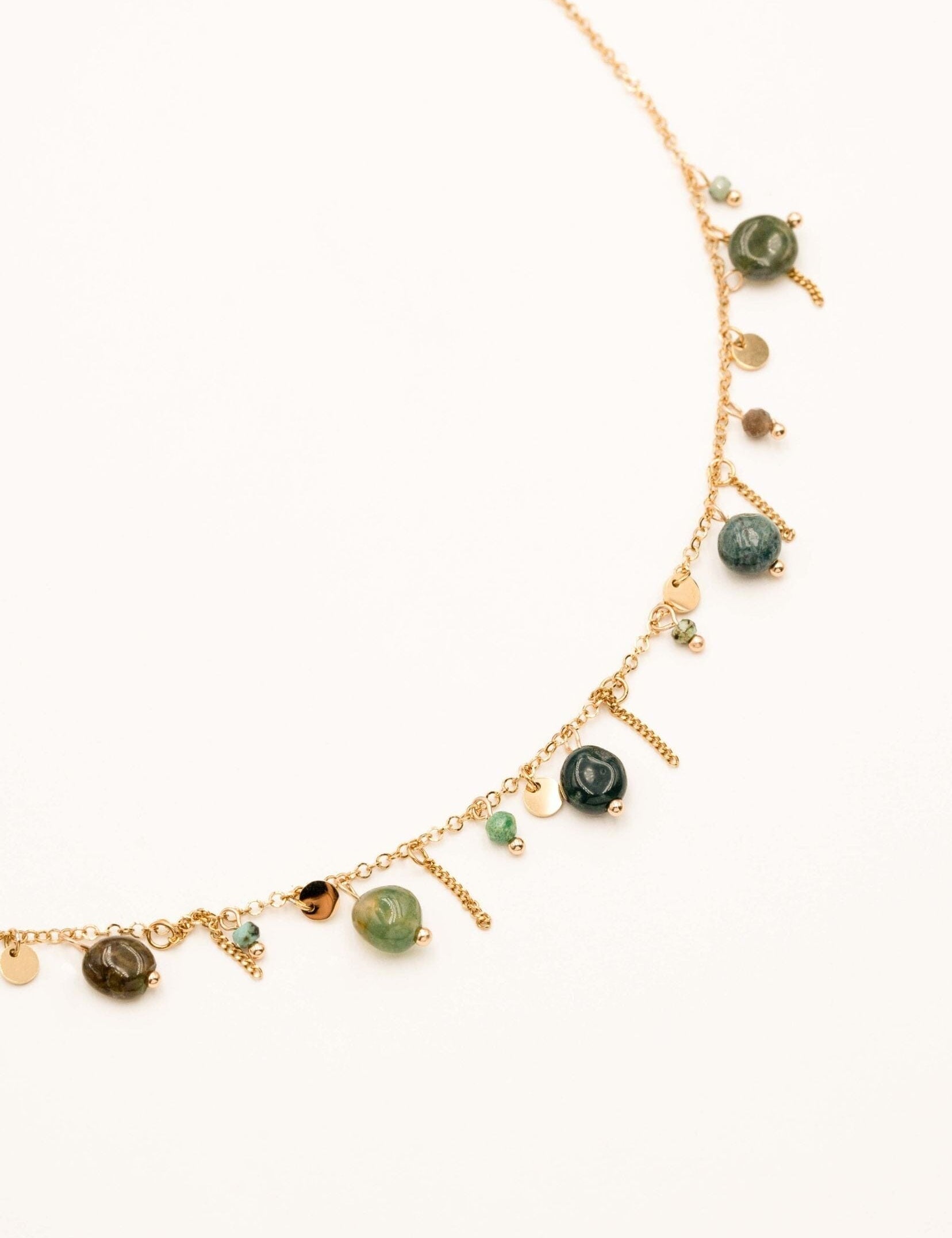 Collier Bohm Paris - Alice Colliers Bohm Paris Jaspe vert 