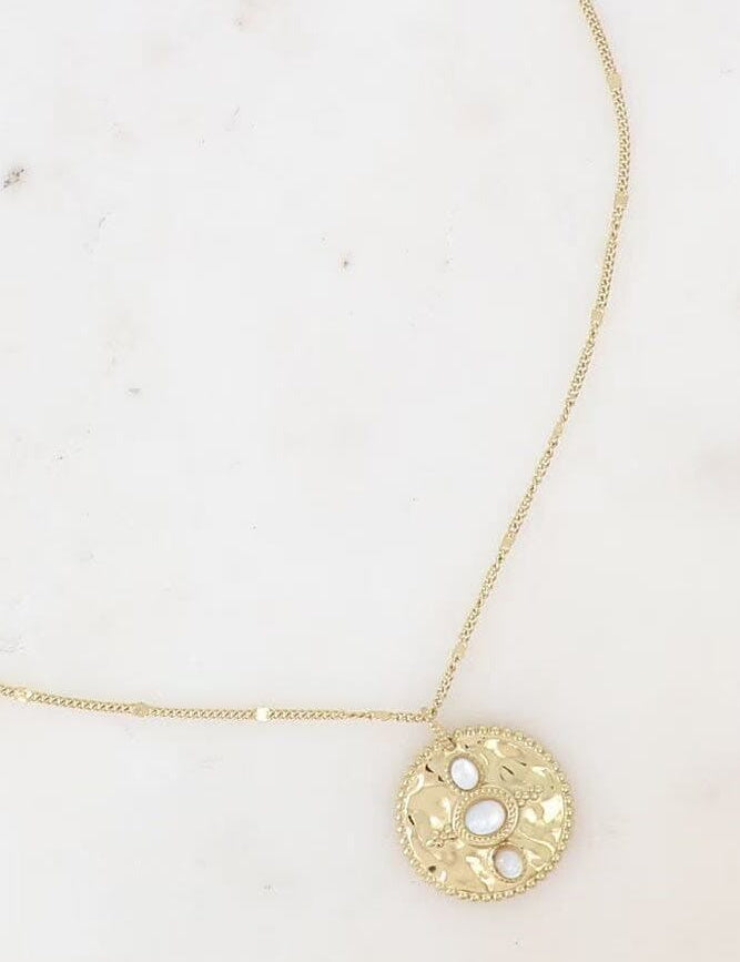 Collier Bohm Paris - Amel Collier Bohm Paris Nacre blanche 