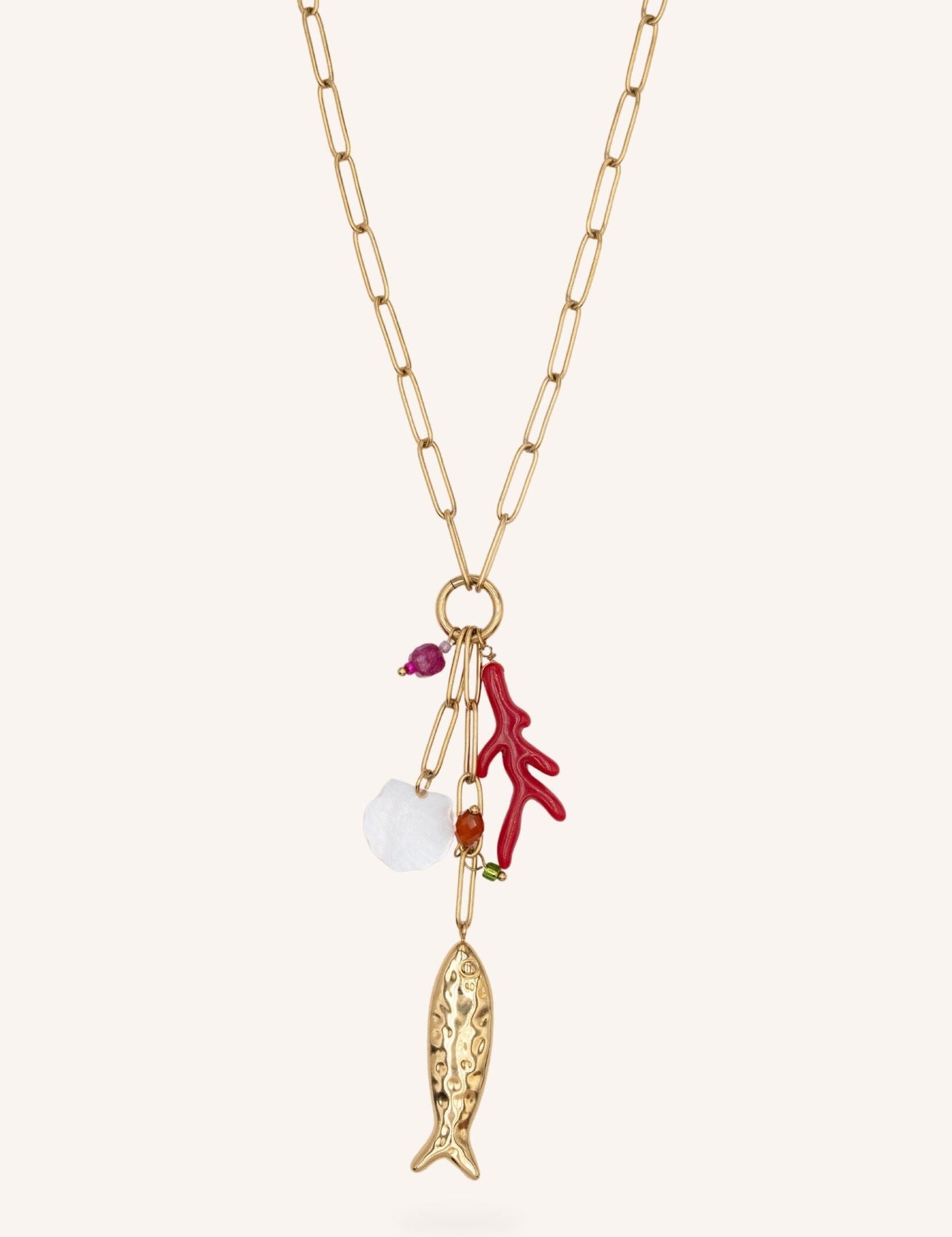 Collier Bohm Paris - Aqualis Collier type sautoir Bohm Paris Doré 