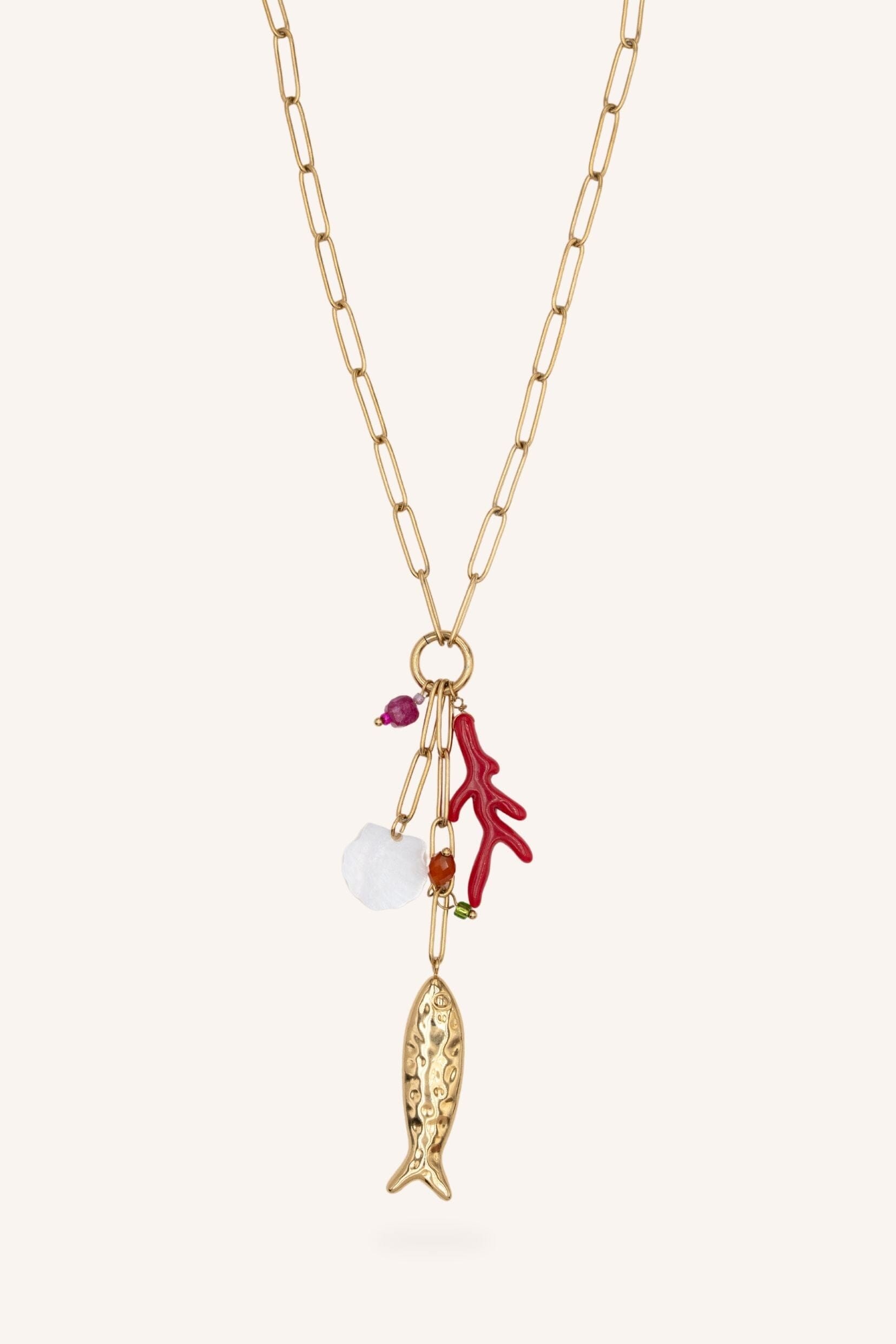 Collier Bohm Paris - Aqualis Collier type sautoir Bohm Paris Doré 