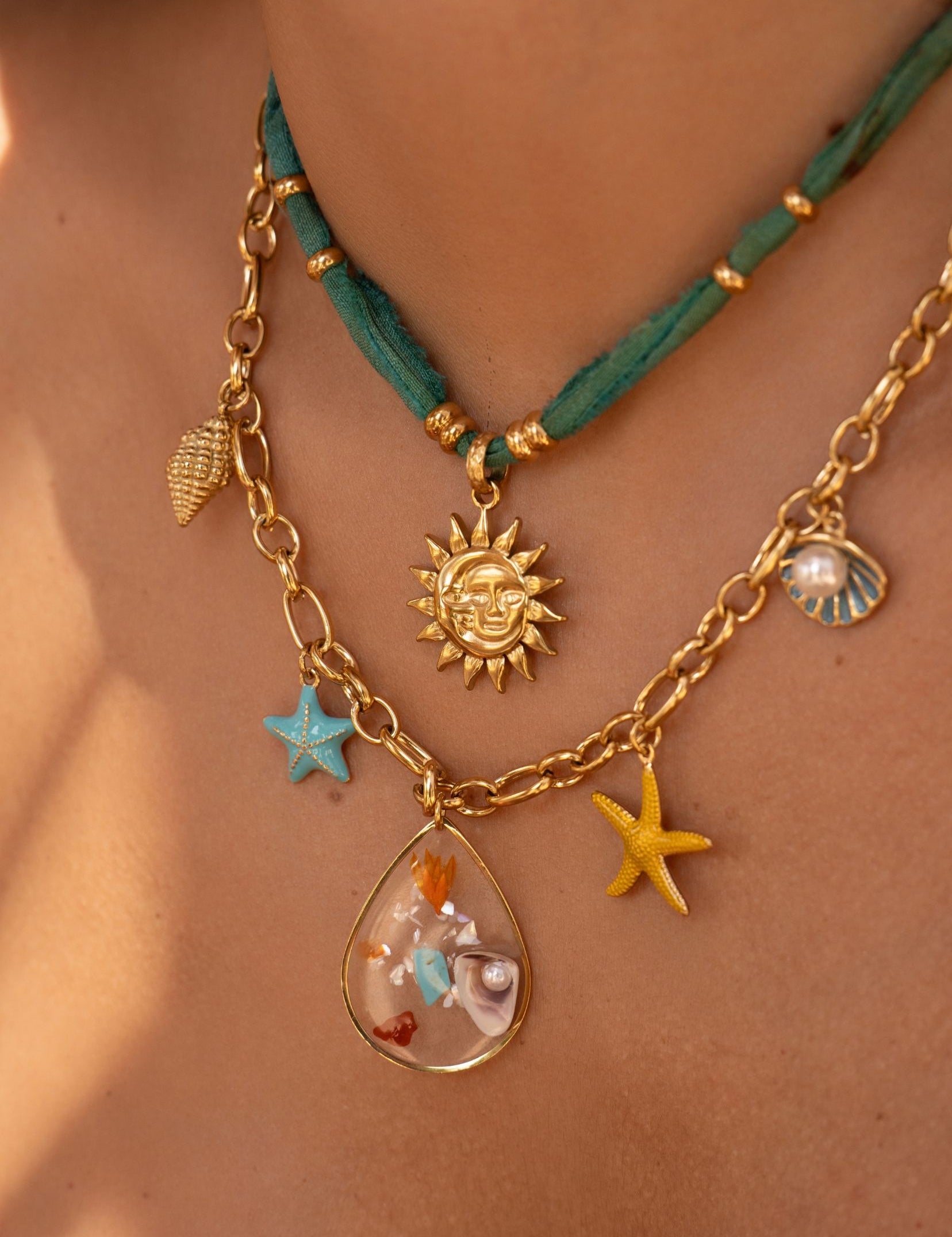 Collier Bohm Paris - Aquarela Colliers Tissus Bohm Paris 
