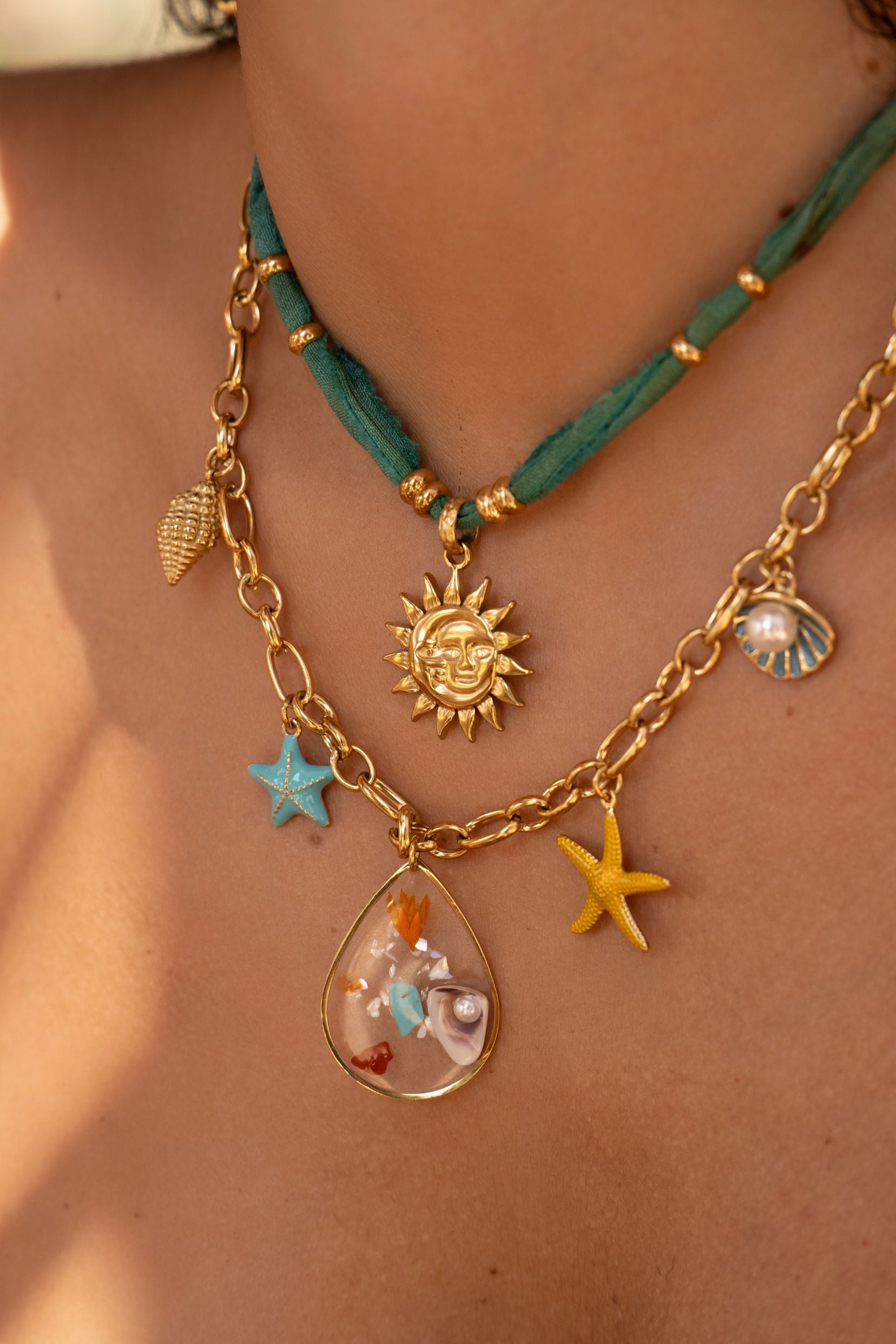 Collier Bohm Paris - Aquarela Colliers Tissus Bohm Paris 