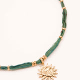 Collier Bohm Paris - Aquarela Colliers Tissus Bohm Paris Vert 