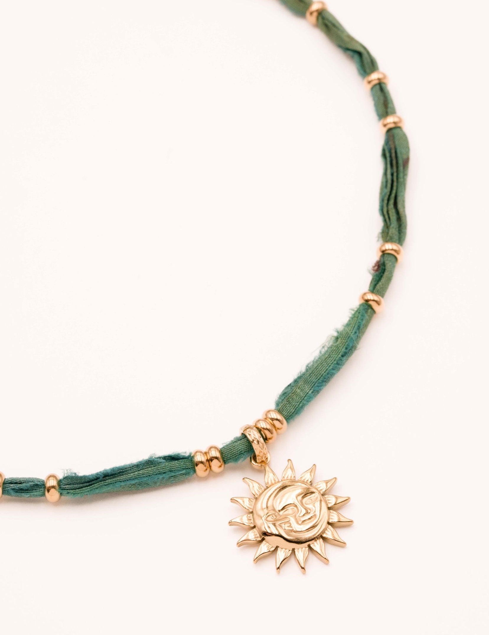 Collier Bohm Paris - Aquarela Colliers Tissus Bohm Paris Vert 