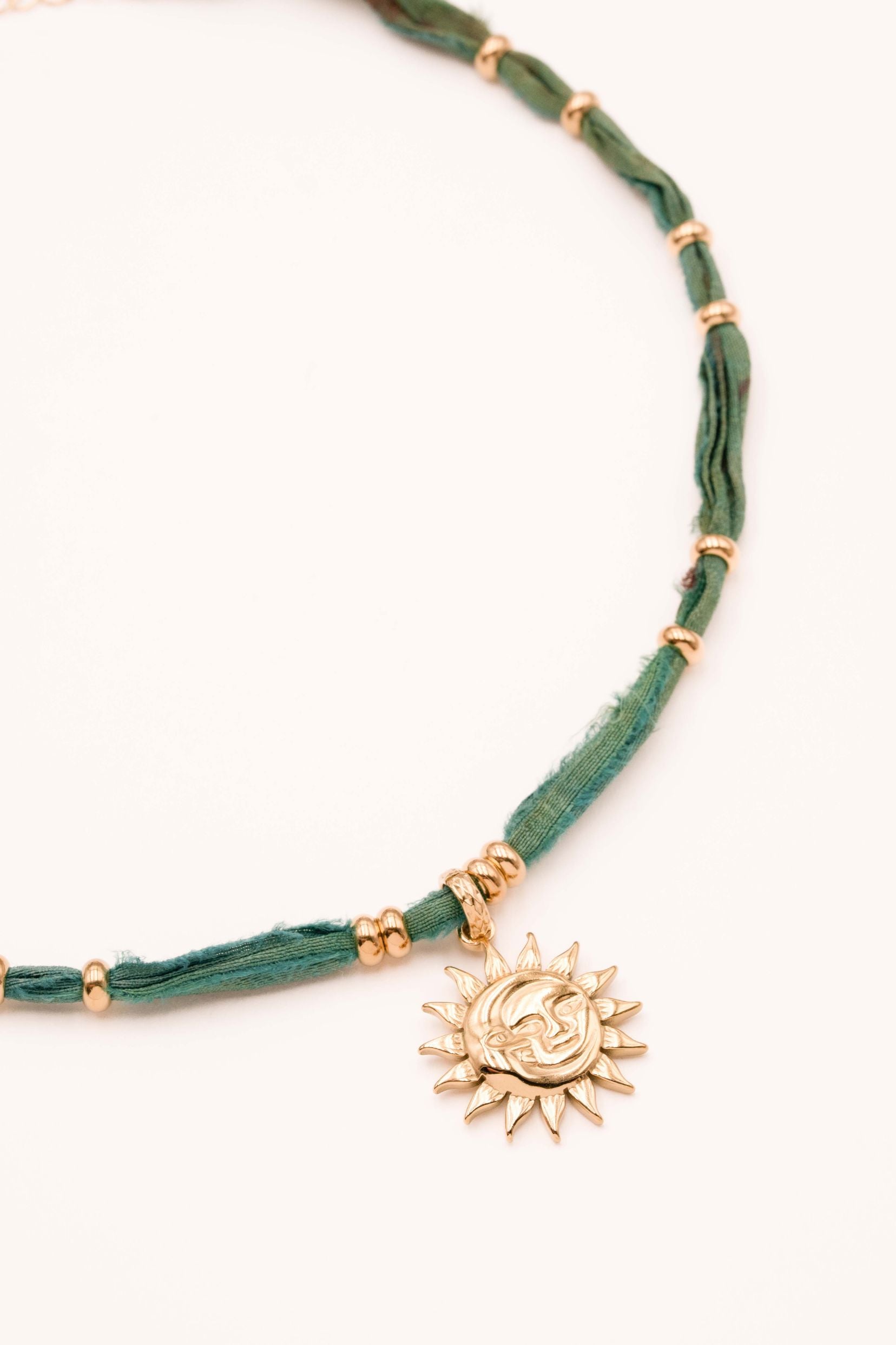 Collier Bohm Paris - Aquarela Colliers Tissus Bohm Paris Vert 