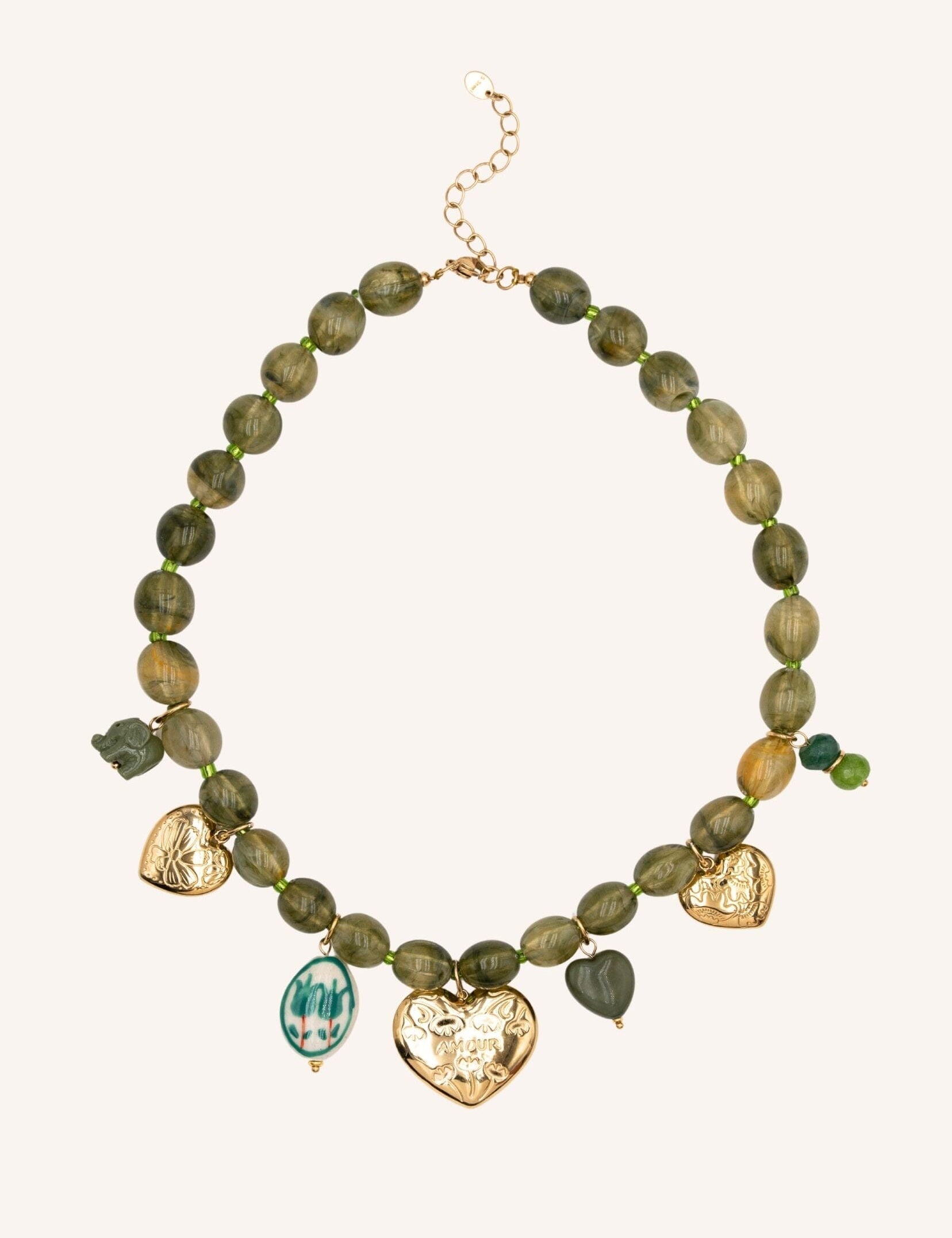 Collier Bohm Paris - Avely Colliers Pendentifs Bohm Paris Kaki 