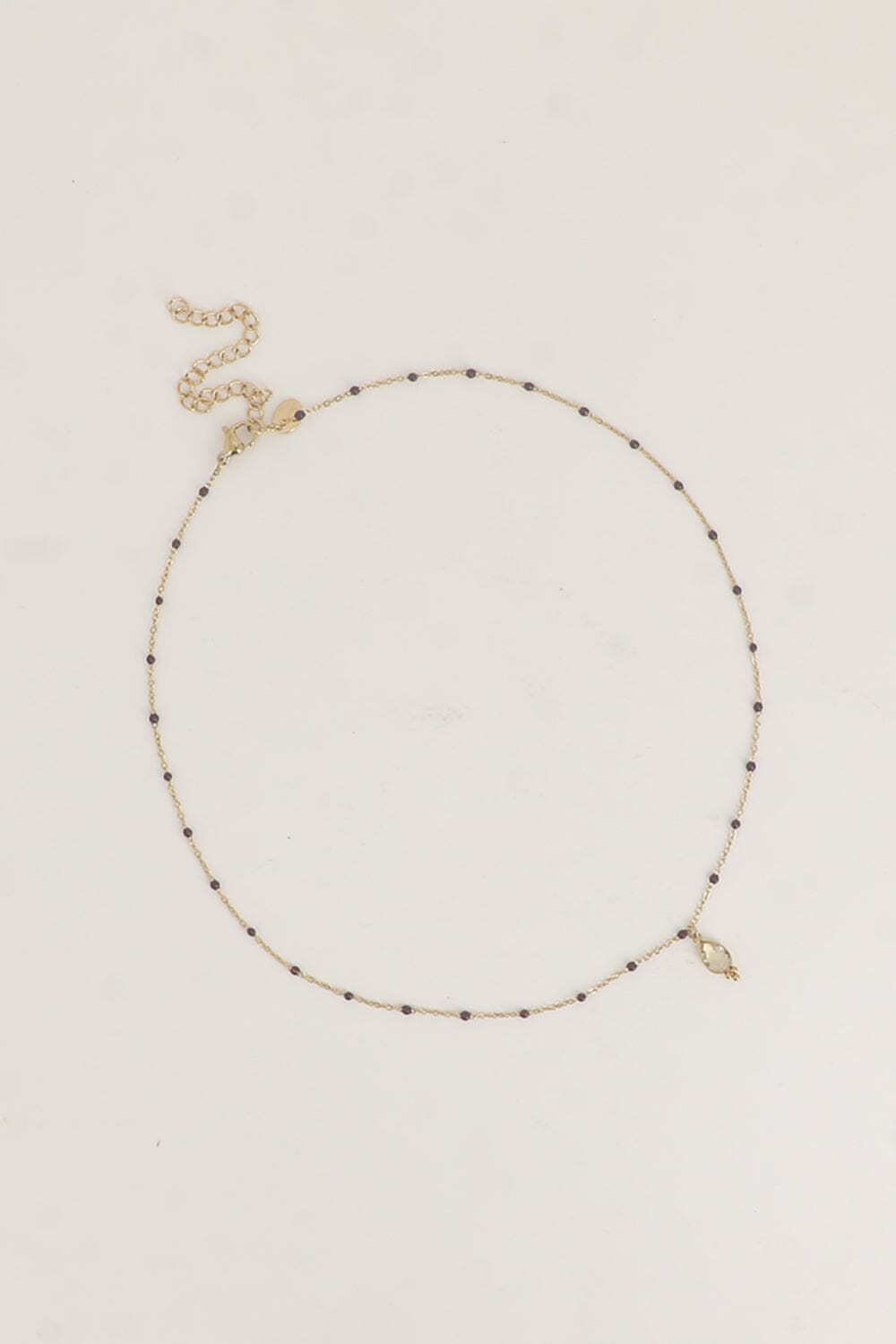 Collier Bohm Paris - Aveny Collier en chaine simple Bohm Paris Agate fumée 