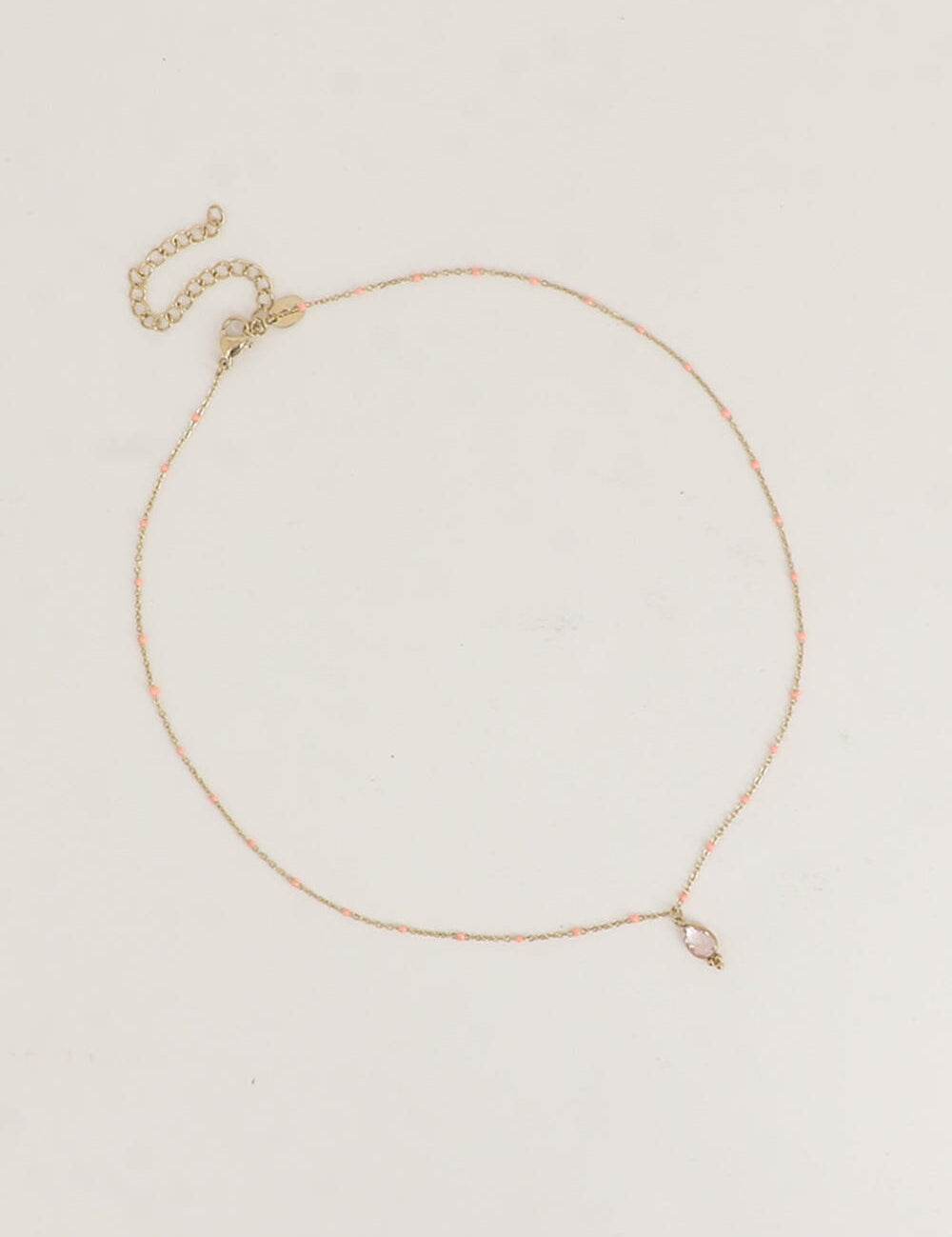 Collier Bohm Paris - Aveny Collier en chaine simple Bohm Paris Agate rose 