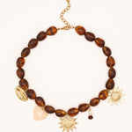 Collier Bohm Paris - Café Crème Collier Pendantifs Bohm Paris 