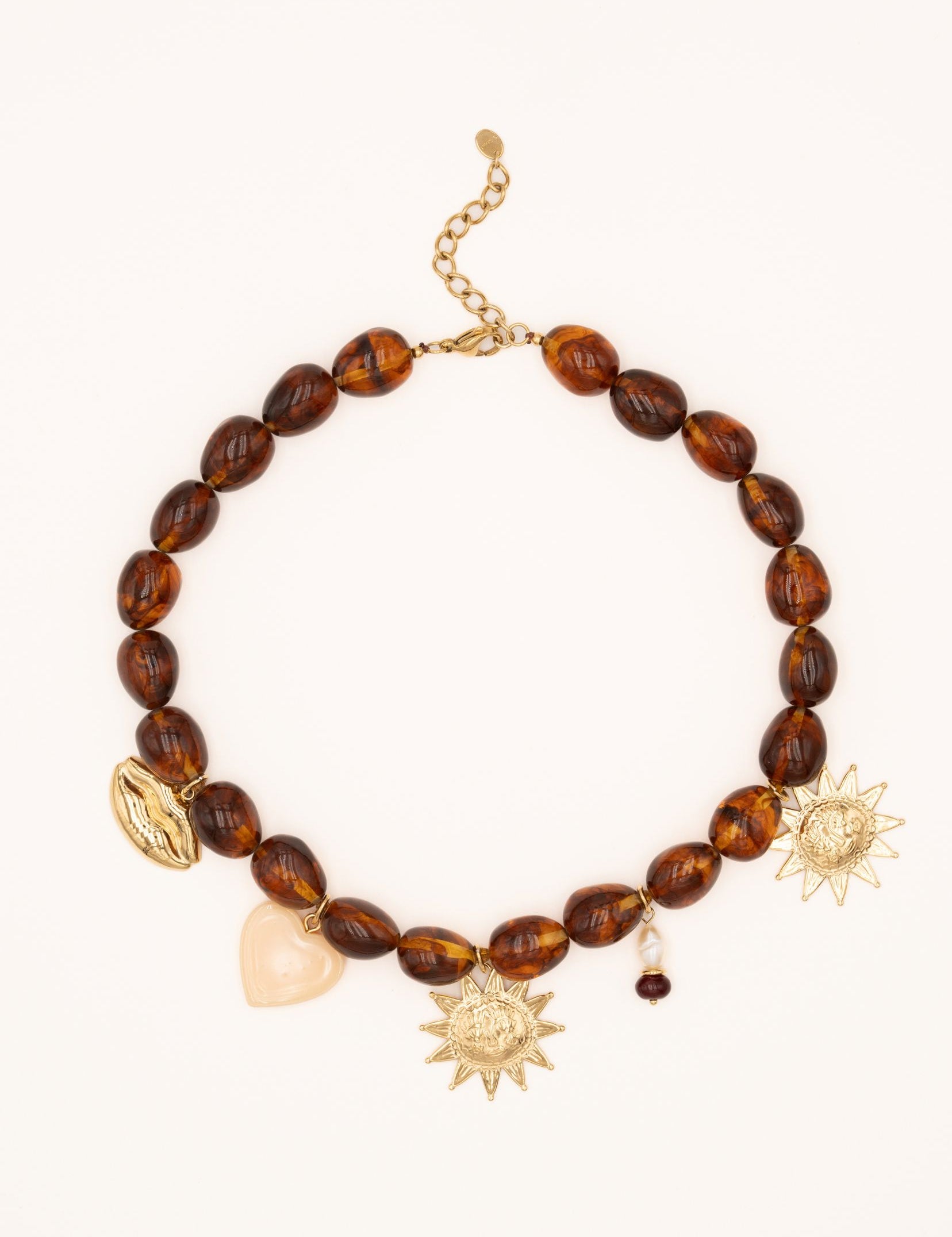 Collier Bohm Paris - Café Crème Collier Pendantifs Bohm Paris 