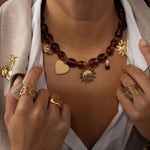 Collier Bohm Paris - Café Crème Collier Pendantifs Bohm Paris 