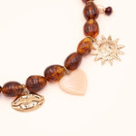 Collier Bohm Paris - Café Crème Collier Pendantifs Bohm Paris Doré 
