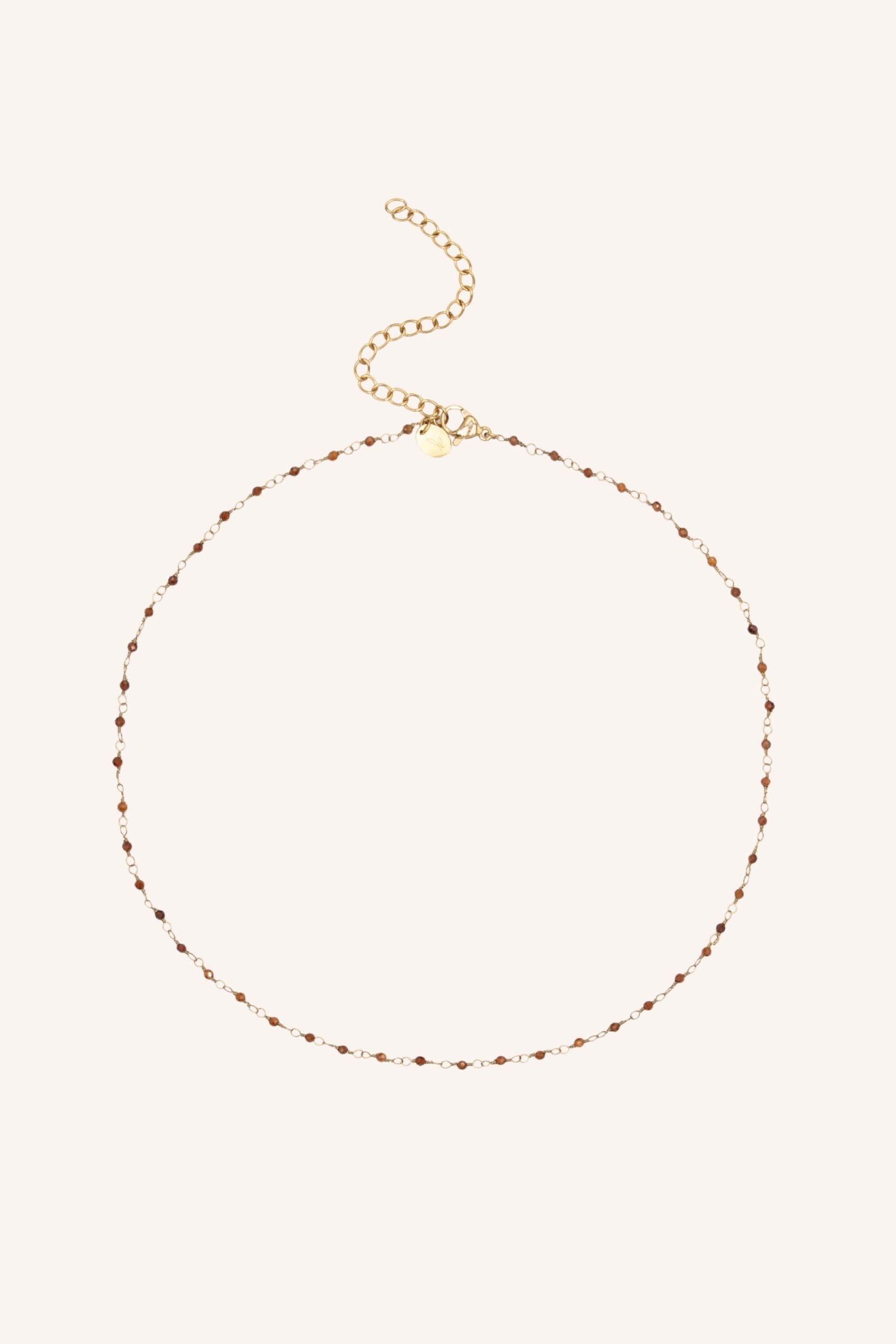 Collier Bohm Paris - Calyane Collier en chaine simple Bohm Paris Agate marron 