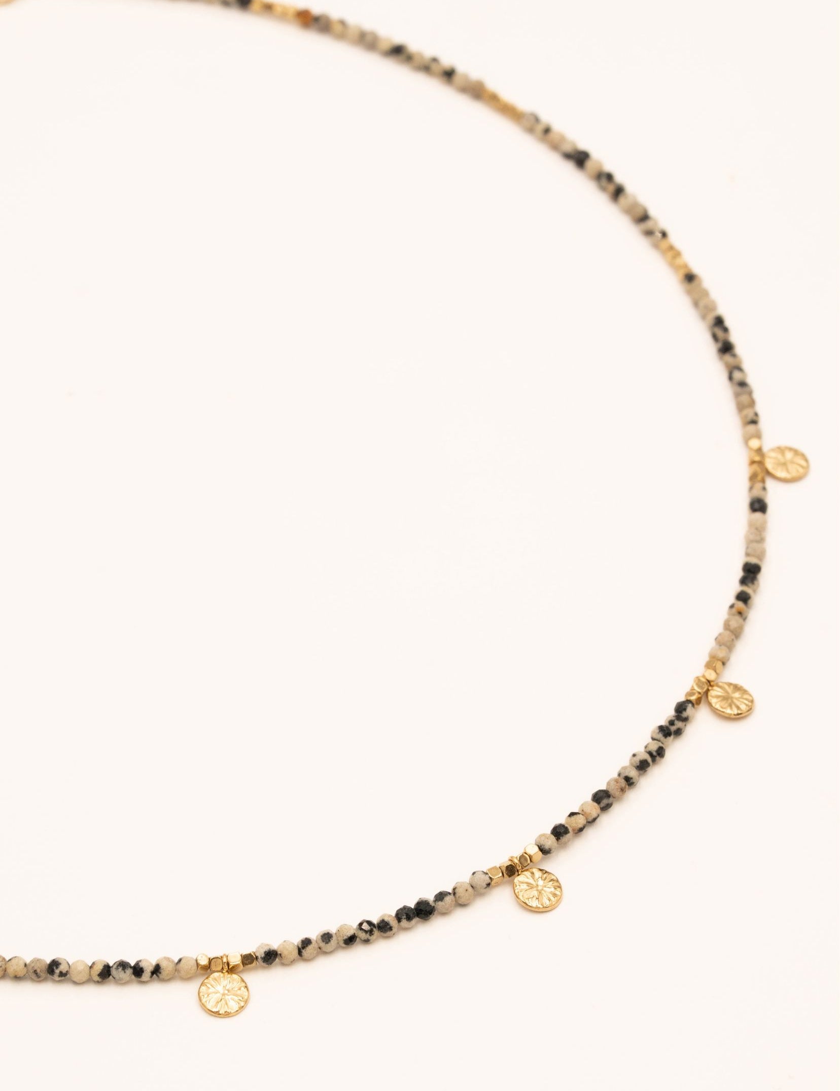 Collier Bohm Paris - Constance Colliers à fil Bohm Paris Jaspe dalmatien 