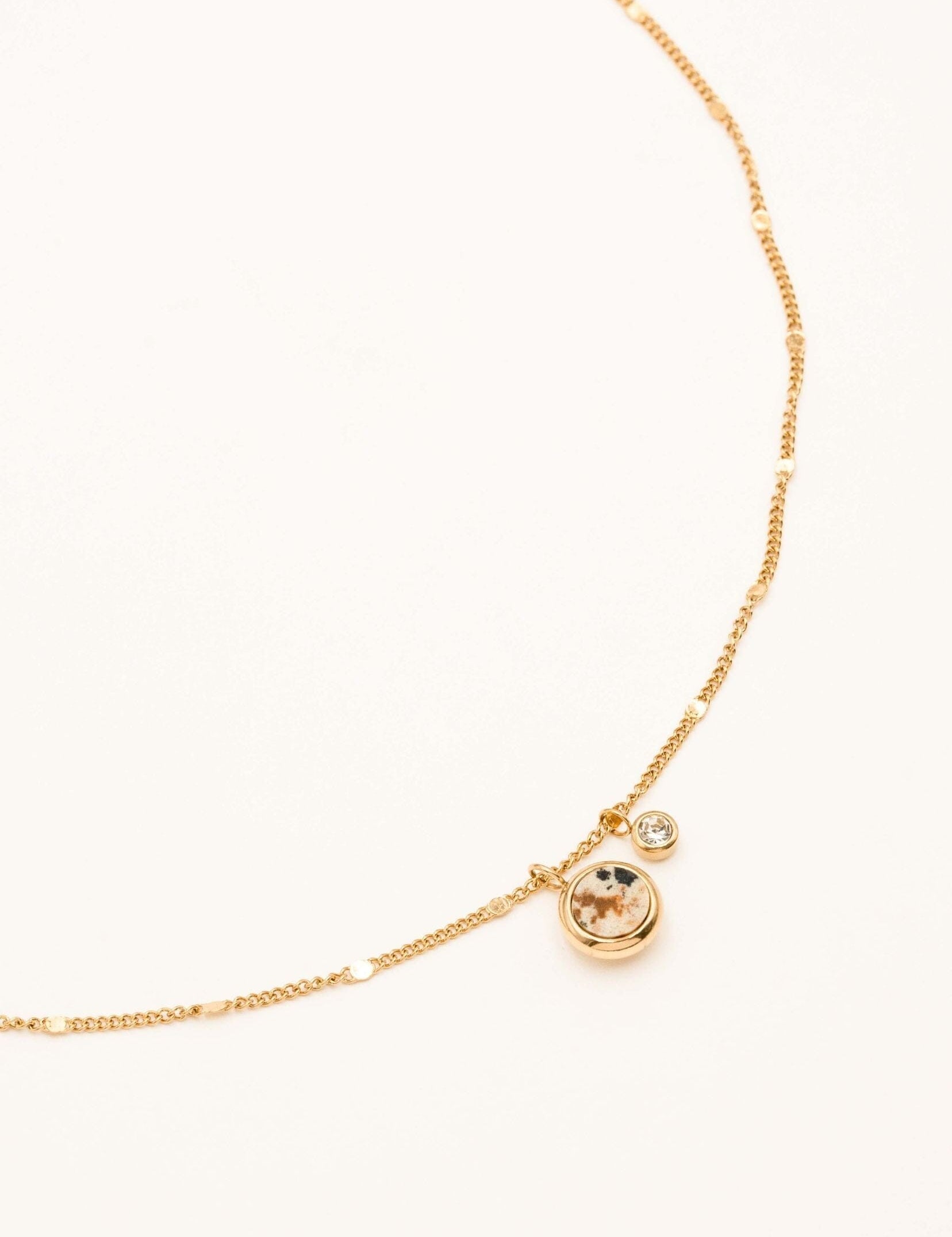 Collier Bohm Paris - Edna Colliers Bohm Paris Jaspe dalmatien 