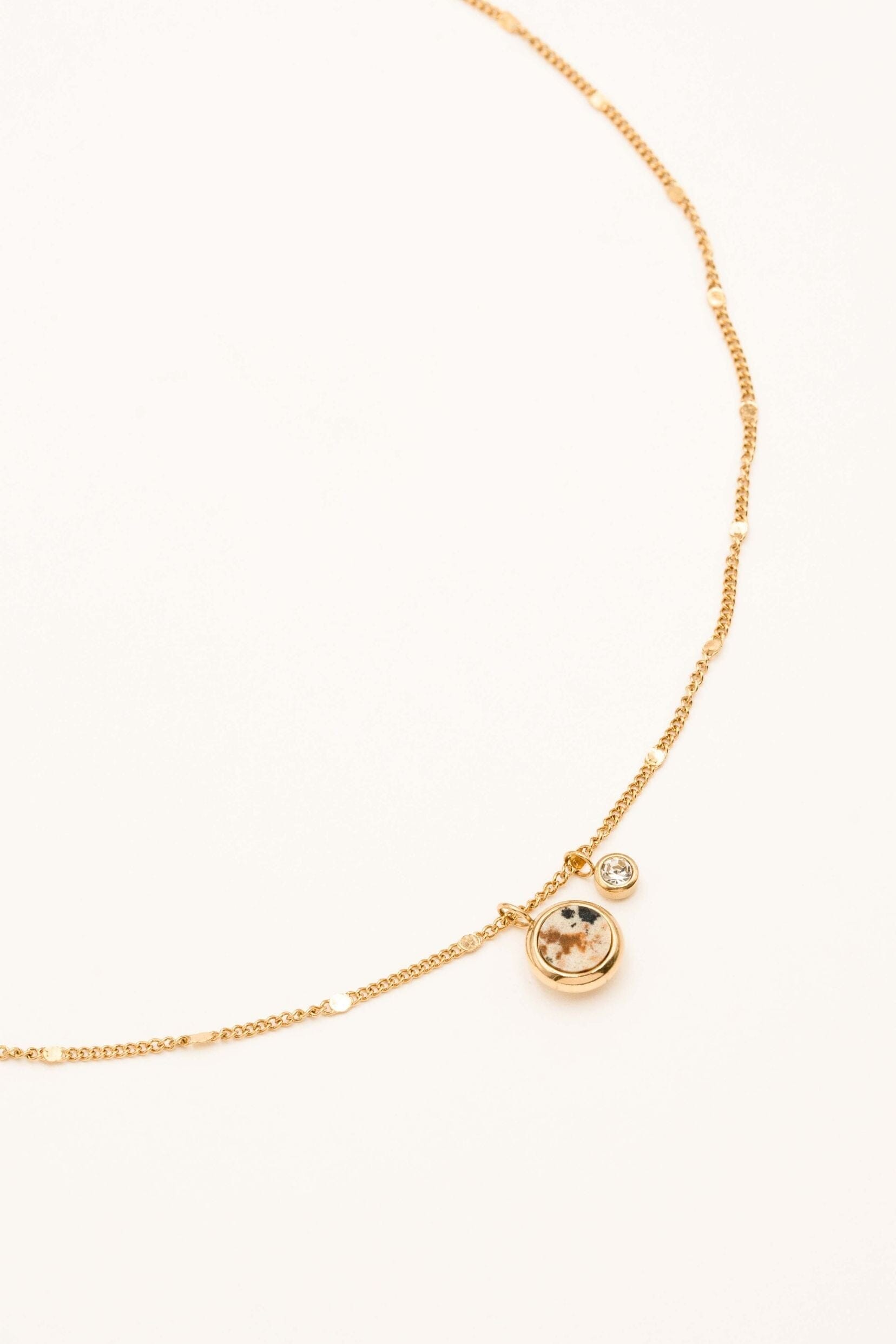 Collier Bohm Paris - Edna Colliers Bohm Paris Jaspe dalmatien 