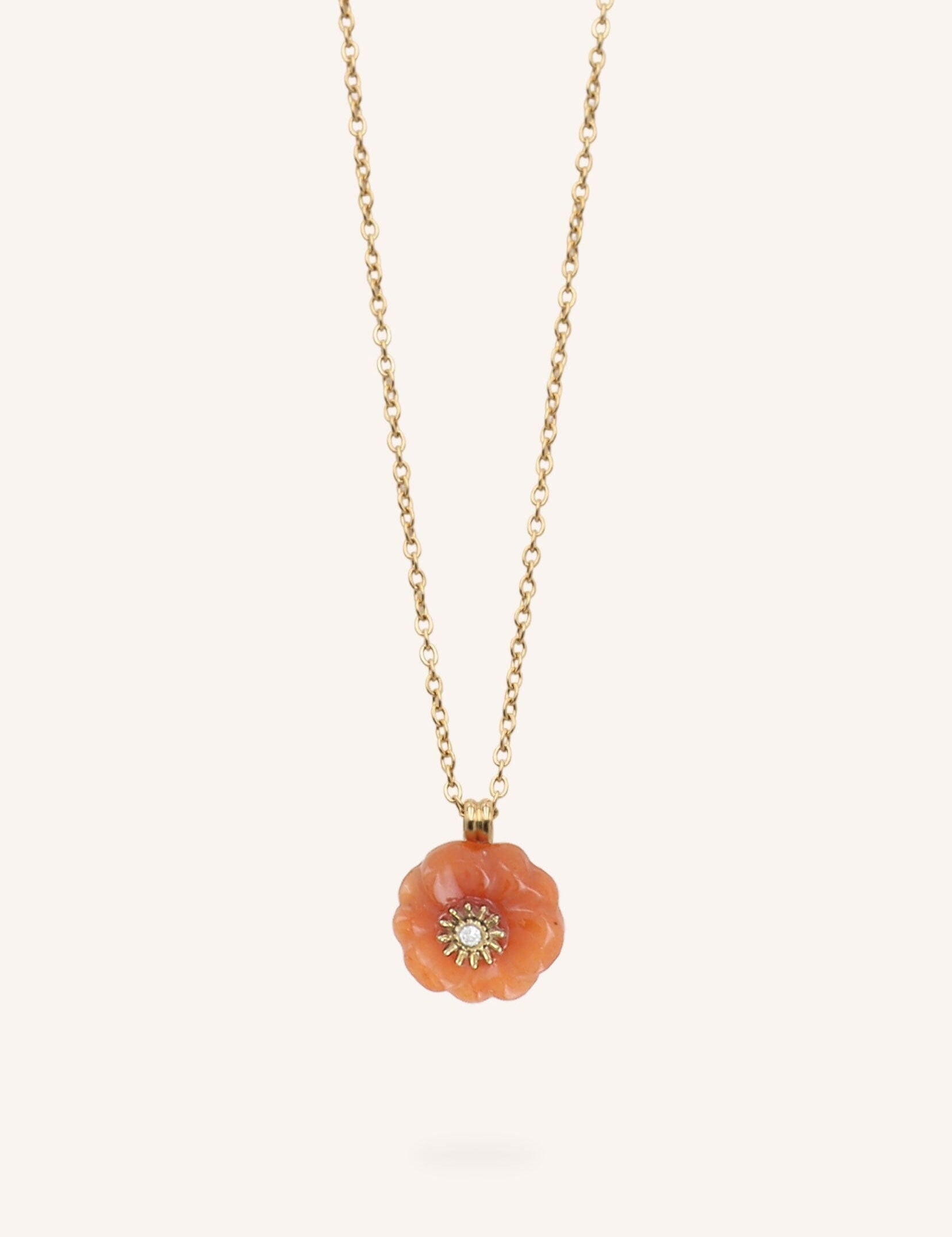 Collier Bohm Paris - Elyne Colliers Pendentifs Bohm Paris Aventurine orange 