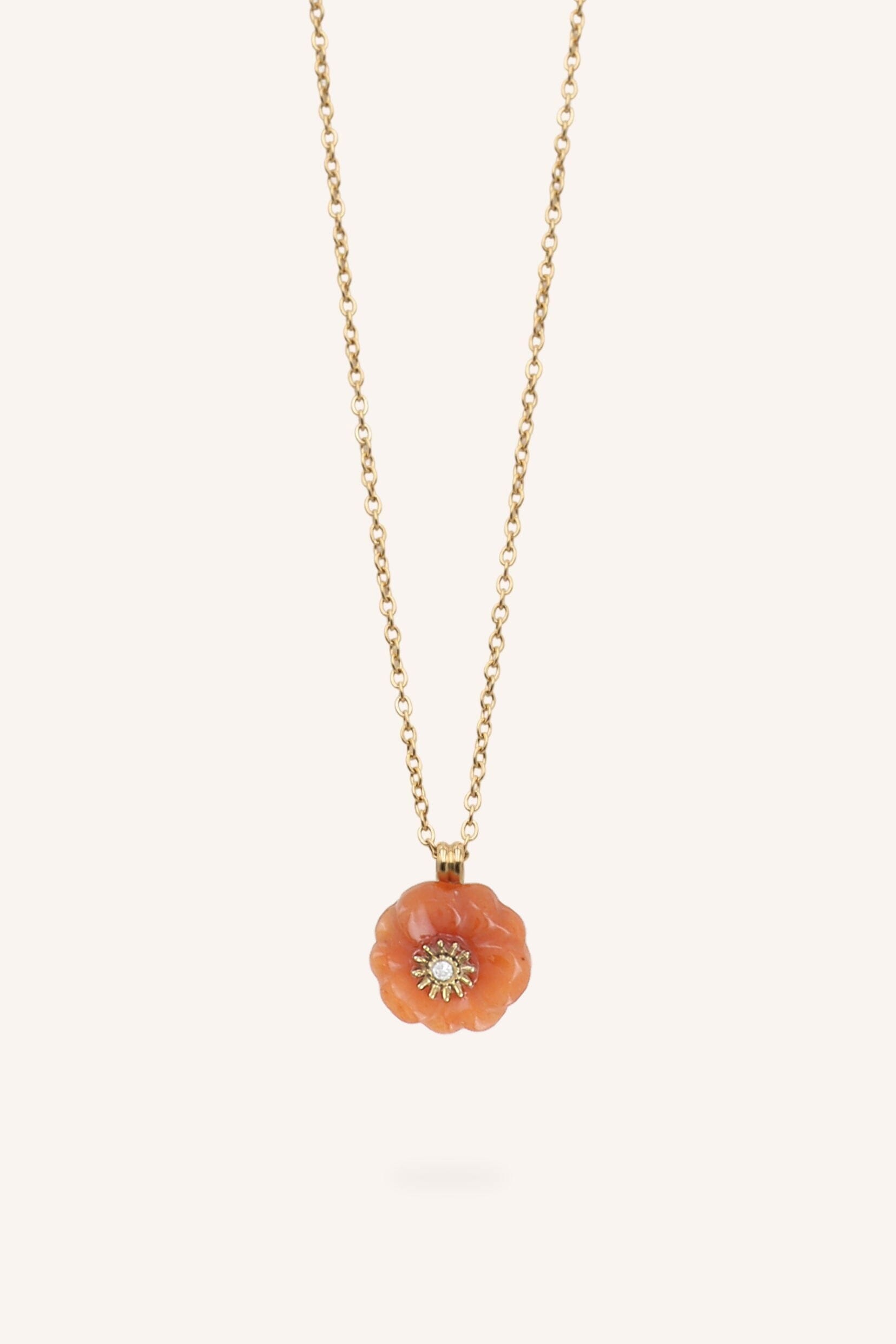 Collier Bohm Paris - Elyne Colliers Pendentifs Bohm Paris Aventurine orange 