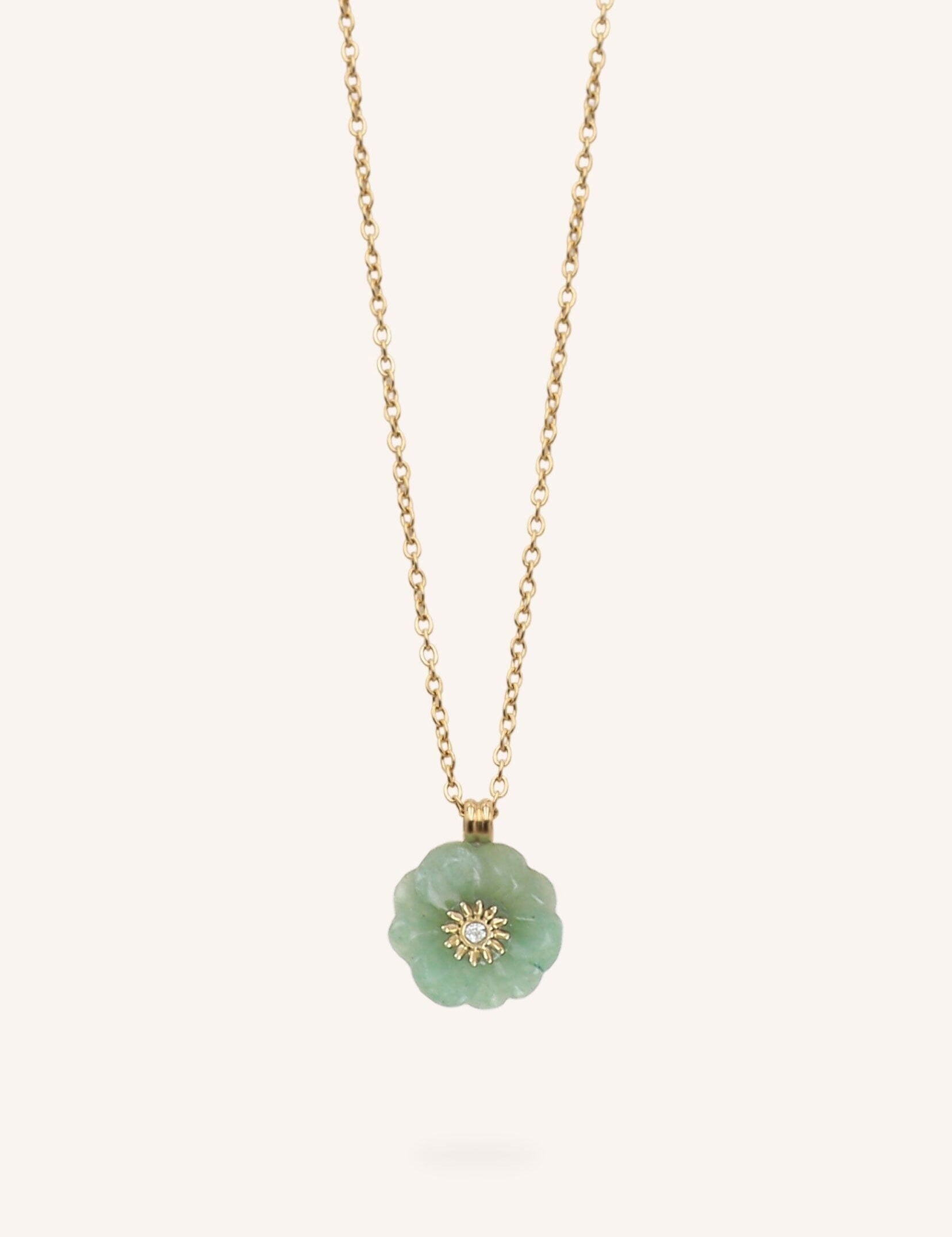 Collier Bohm Paris - Elyne Colliers Pendentifs Bohm Paris Aventurine verte 