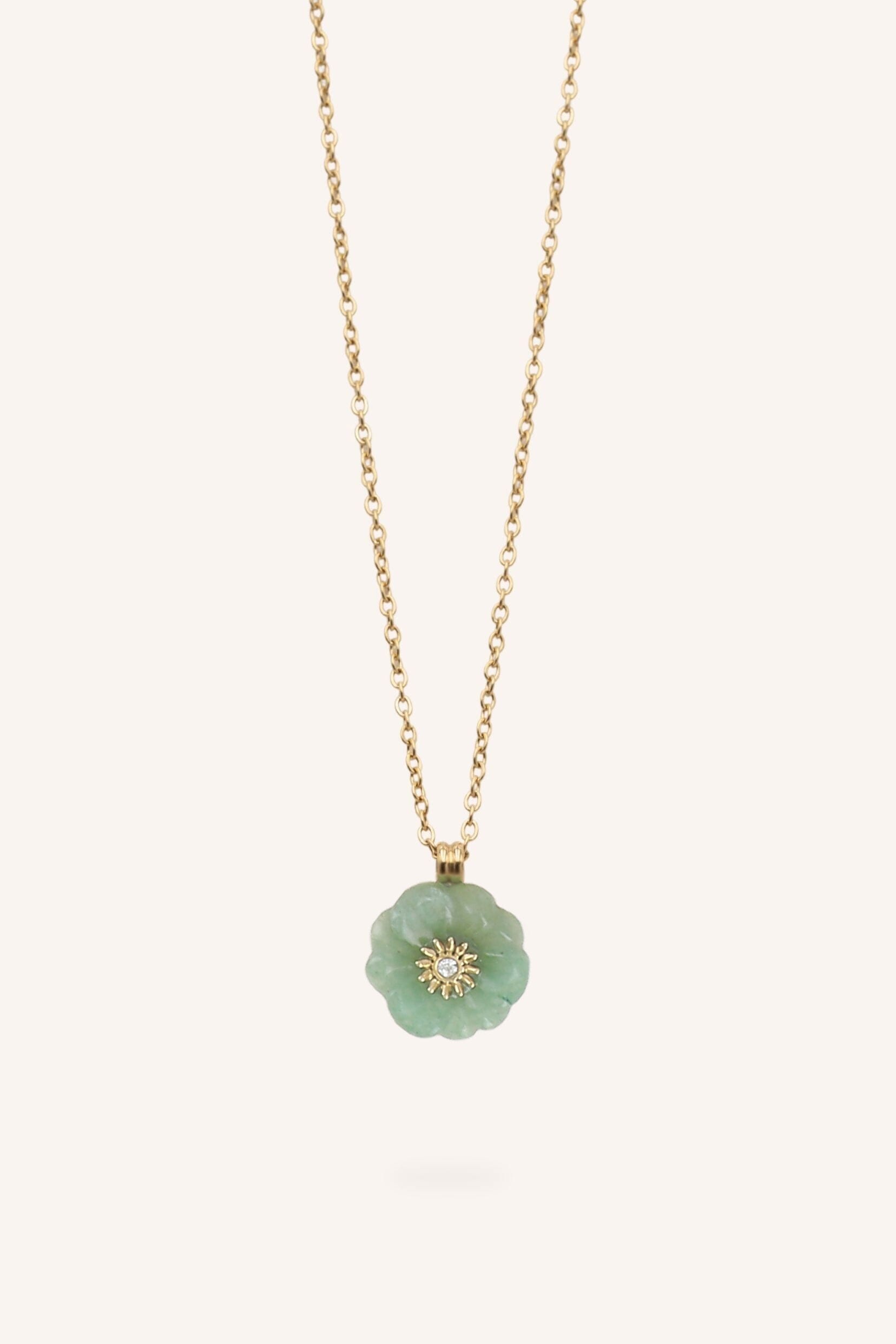 Collier Bohm Paris - Elyne Colliers Pendentifs Bohm Paris Aventurine verte 