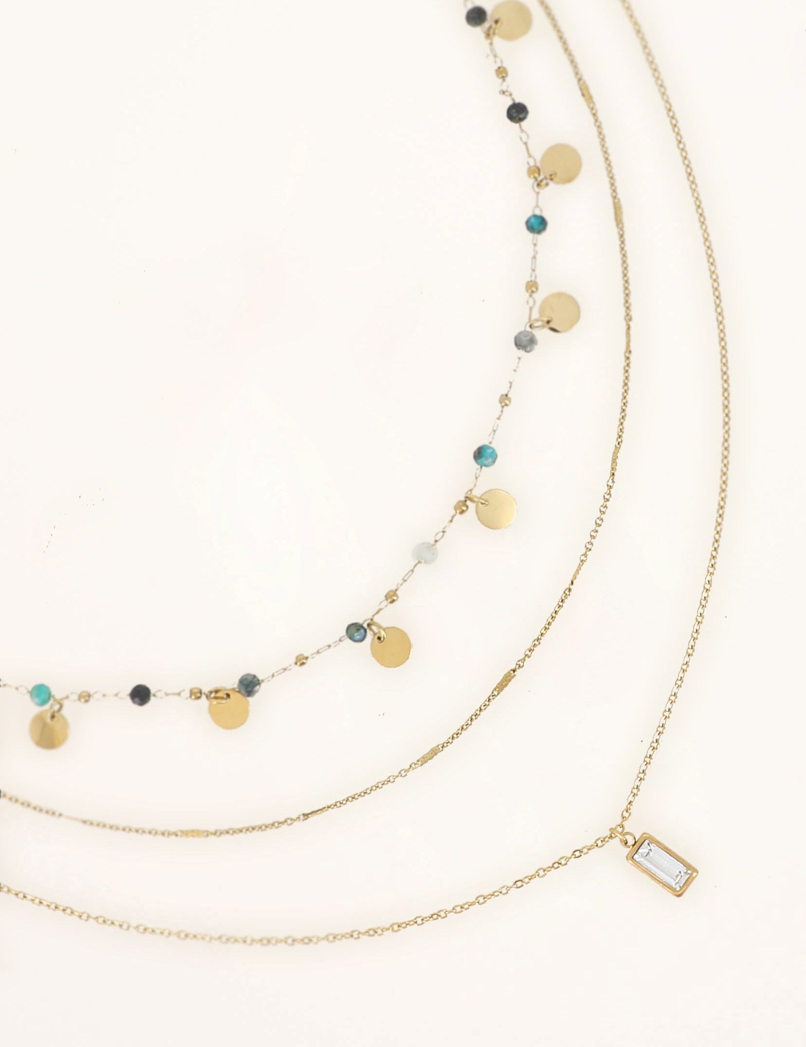 Collier Bohm Paris - Esther Colliers Bohm Paris Howlite bleue 