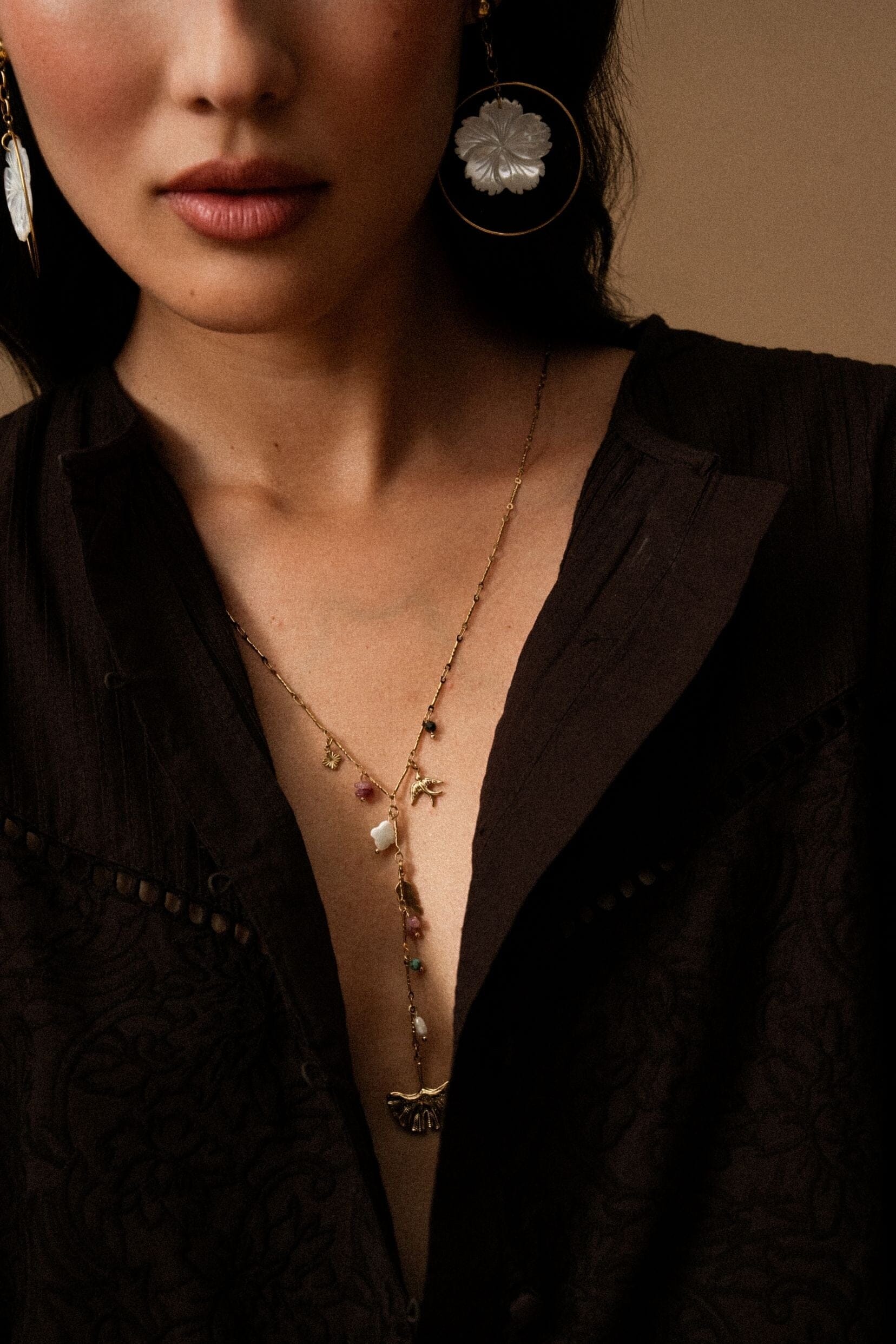 Collier Bohm Paris - Ginéa Collier en Y Bohm Paris 