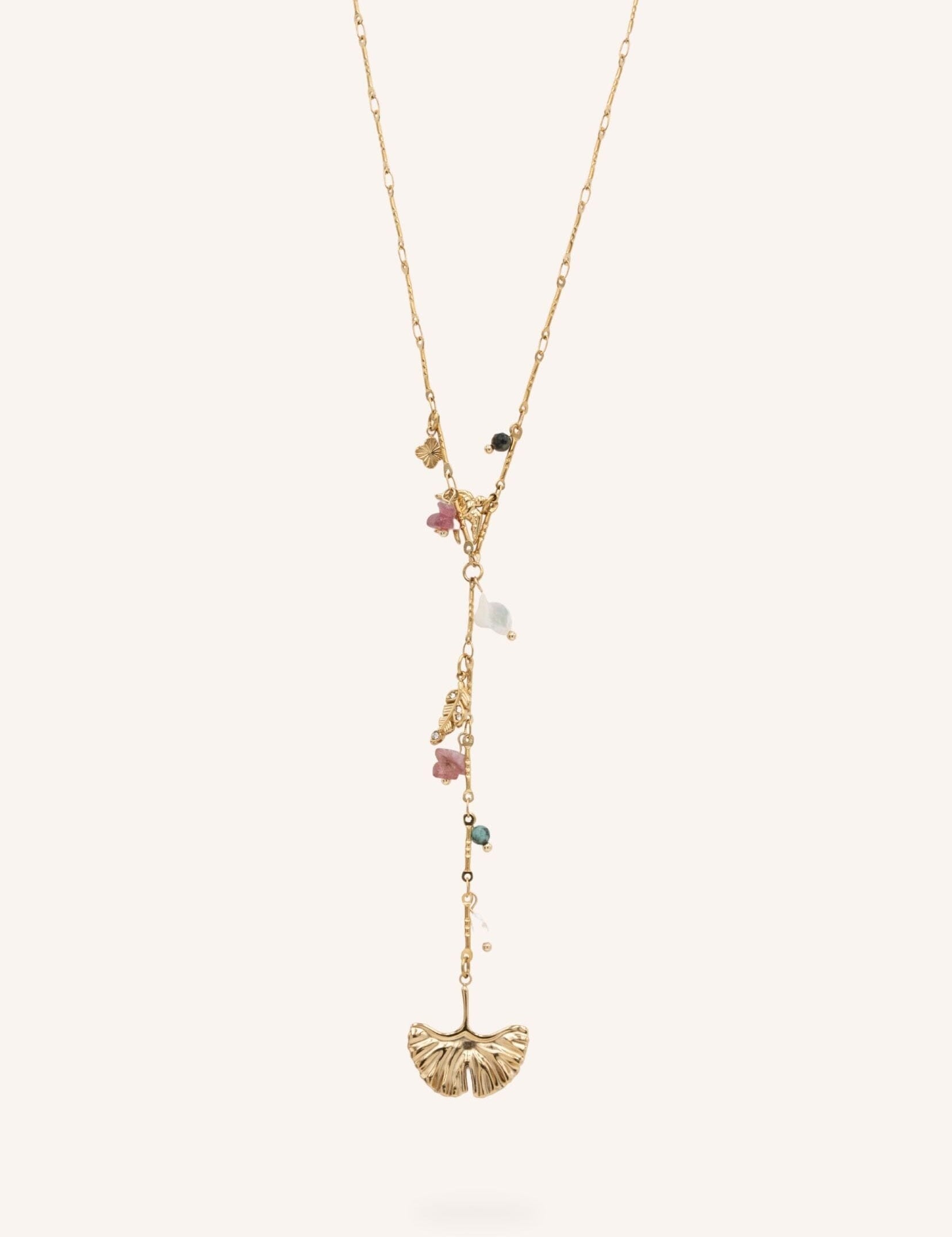 Collier Bohm Paris - Ginéa Collier en Y Bohm Paris Doré 