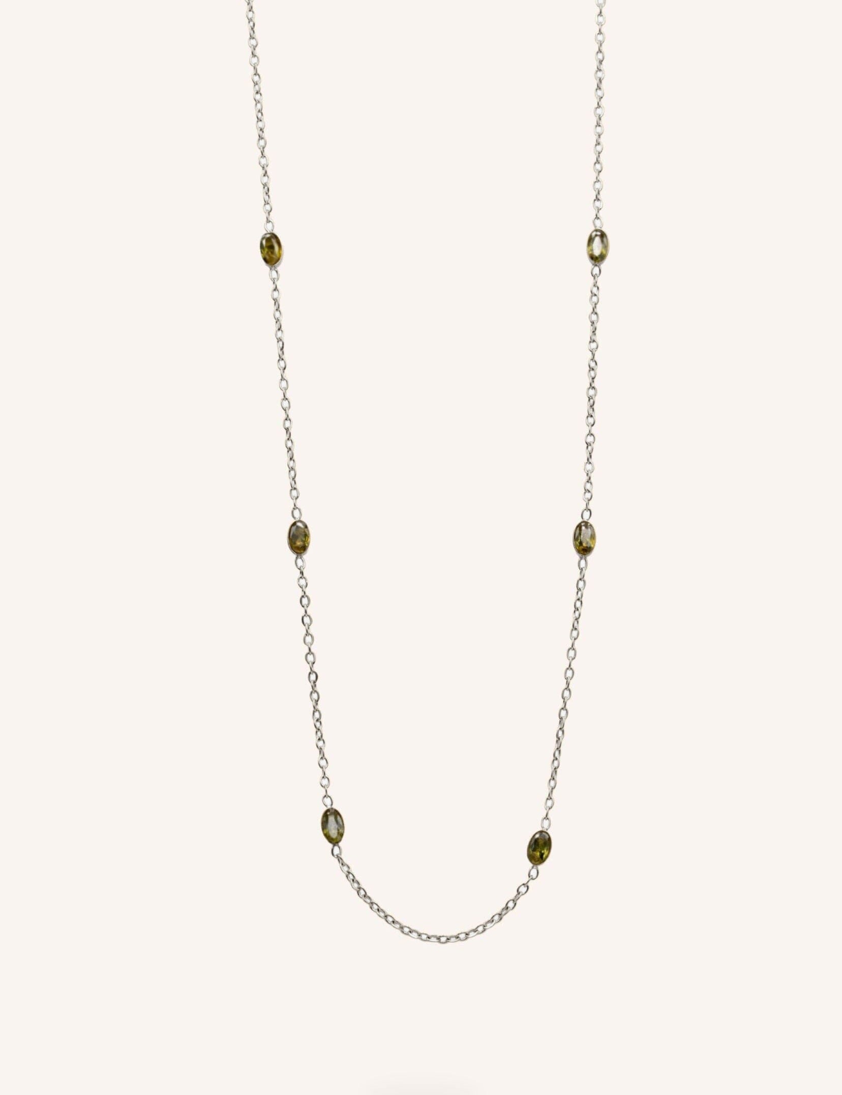 Collier Bohm Paris - Isyane Collier type sautoir Bohm Paris Argenté Kaki 