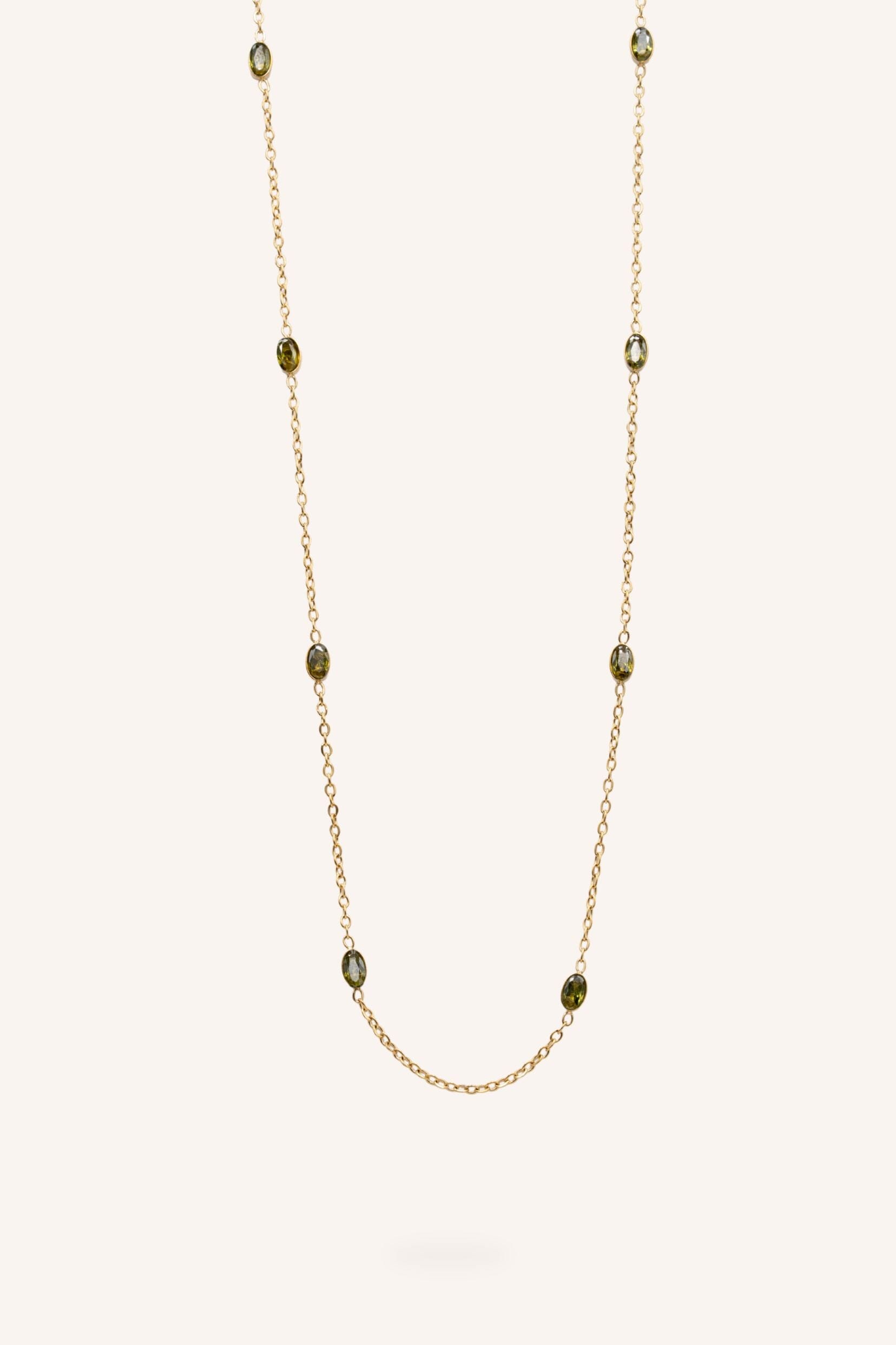 Collier Bohm Paris - Isyane Collier type sautoir Bohm Paris Kaki 