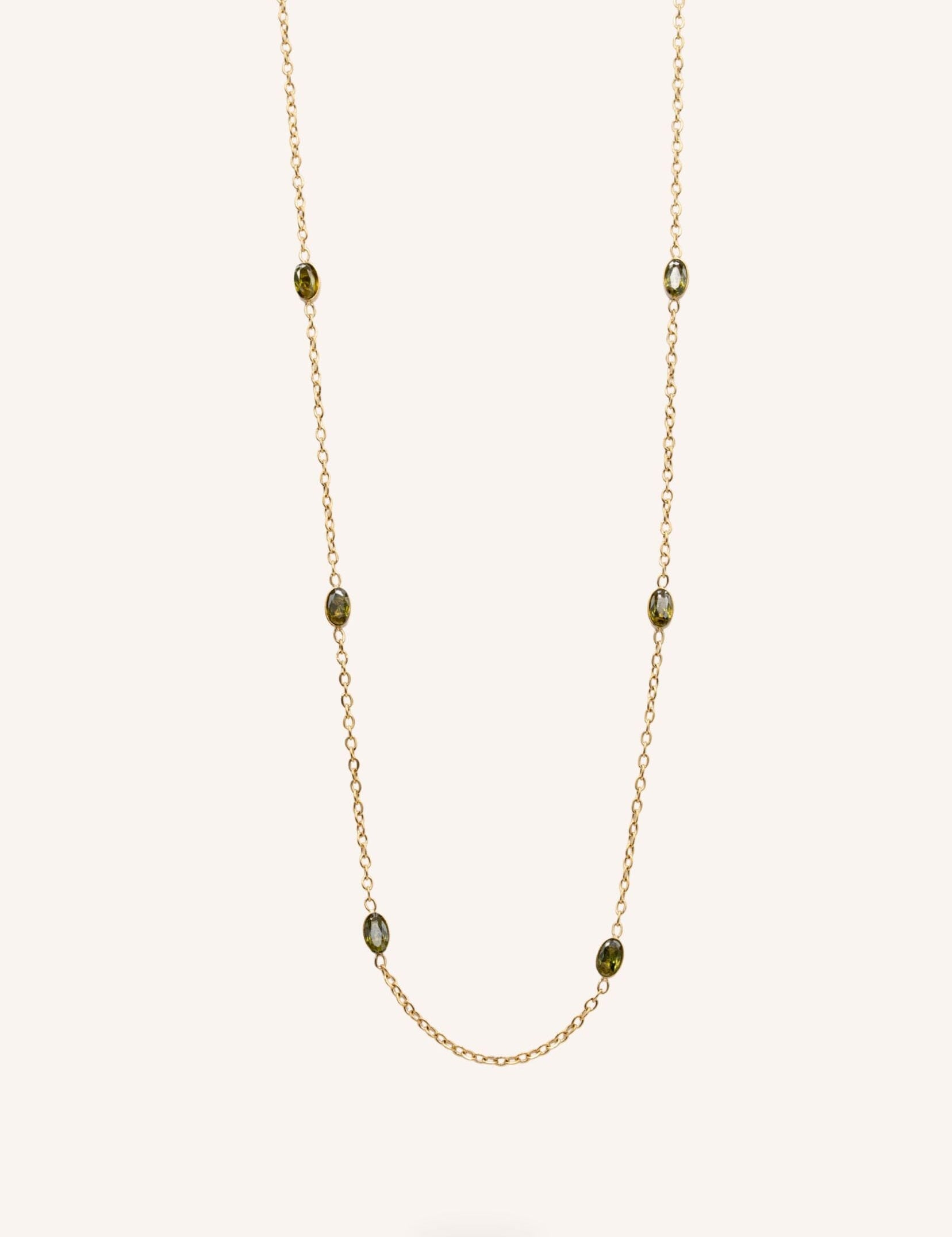 Collier Bohm Paris - Isyane Collier type sautoir Bohm Paris Doré Kaki 