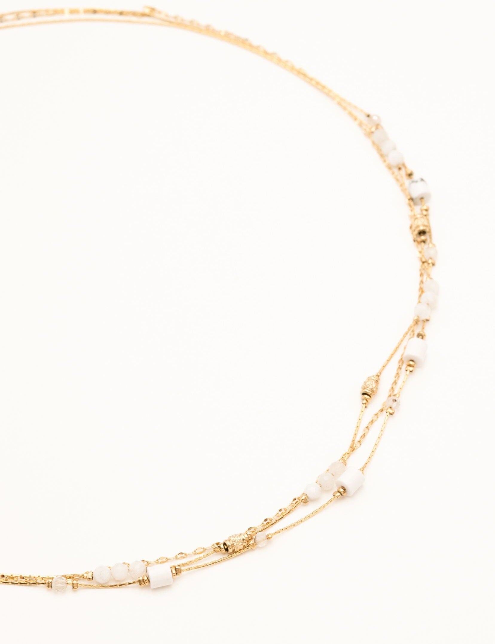 Collier Bohm Paris - Jamila Colliers Bohm Paris Agate blanche 