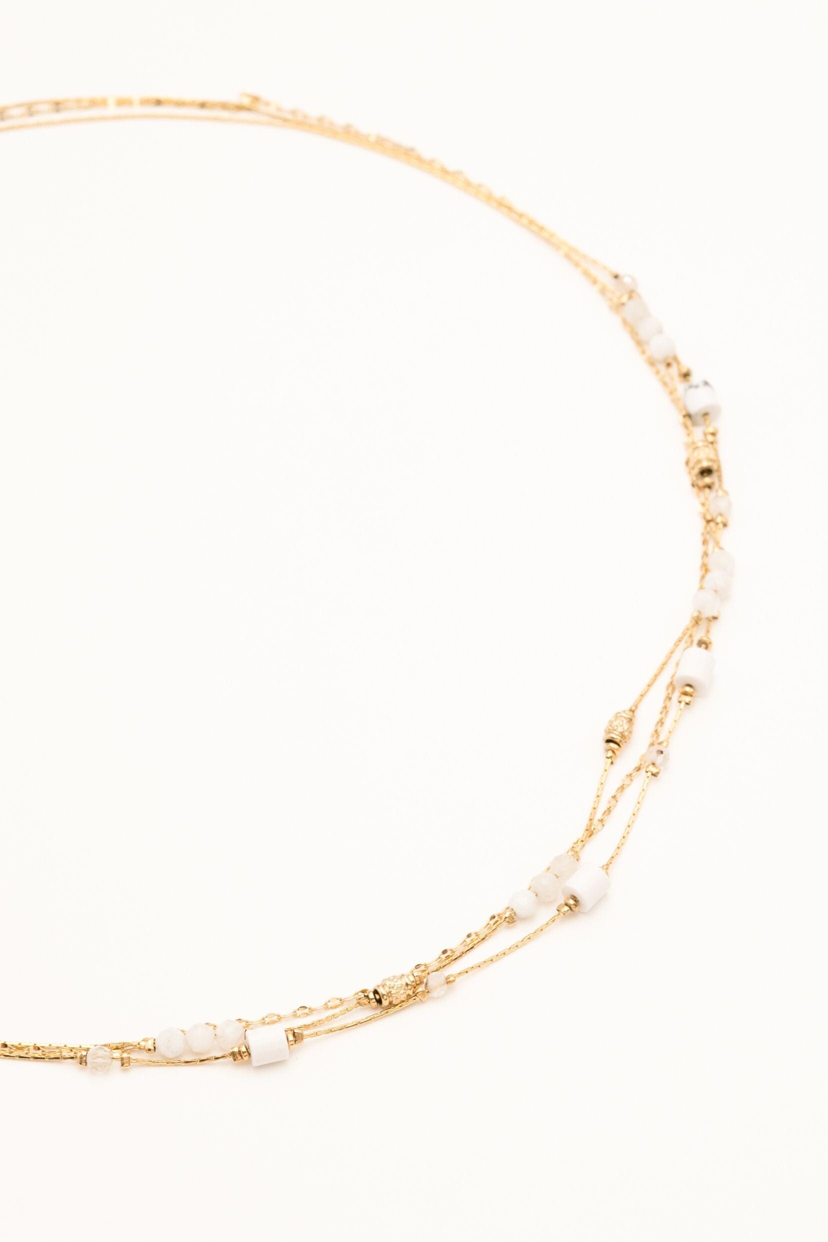 Collier Bohm Paris - Jamila Colliers Bohm Paris Agate blanche 