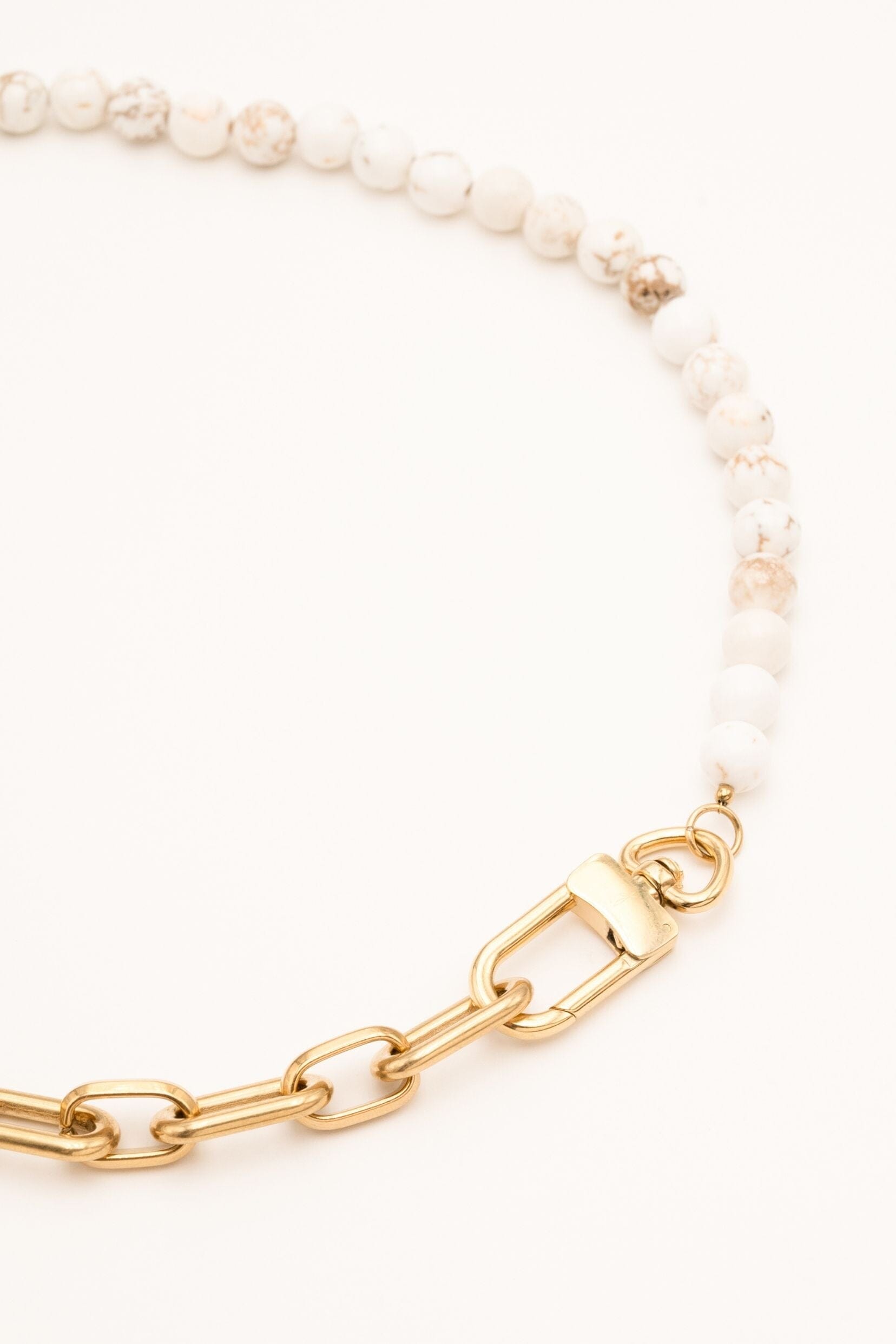 Collier Bohm Paris - Kelly Colliers Bohm Paris Howlite blanche 