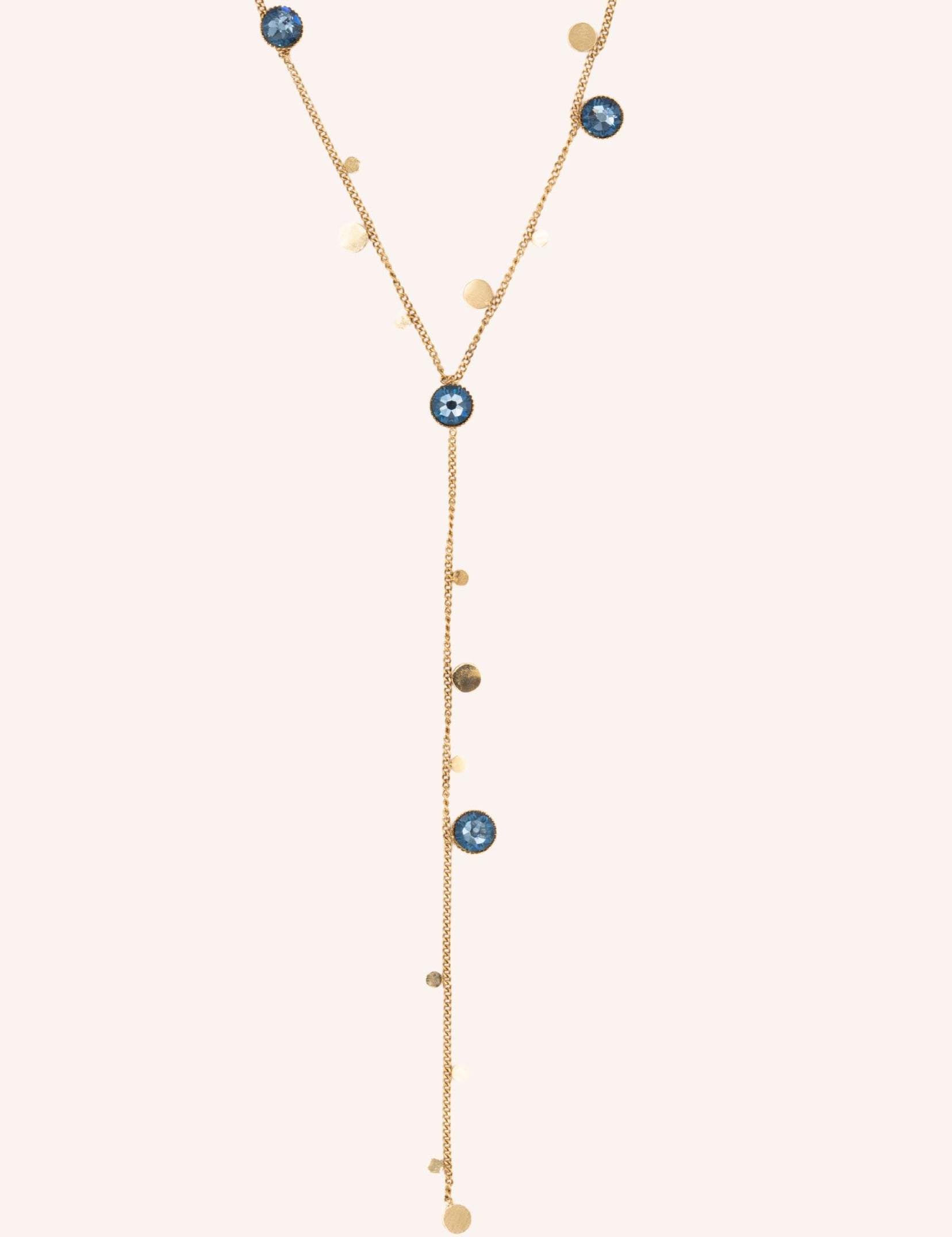 Collier Bohm Paris - Khalissa Y Collier Bohm Paris Bleu Jean 