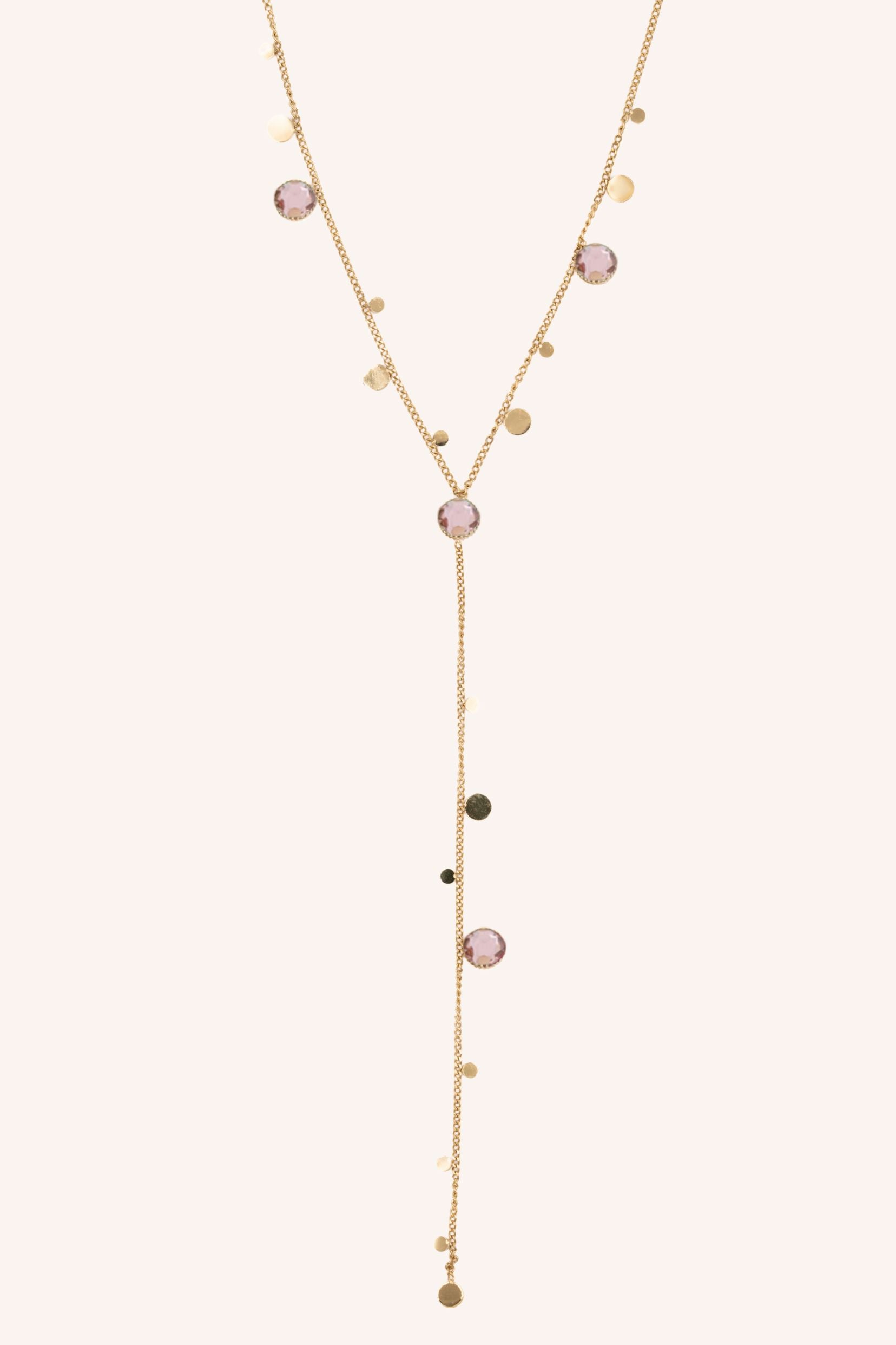 Collier Bohm Paris - Khalissa Y Collier Bohm Paris Vieux rose 